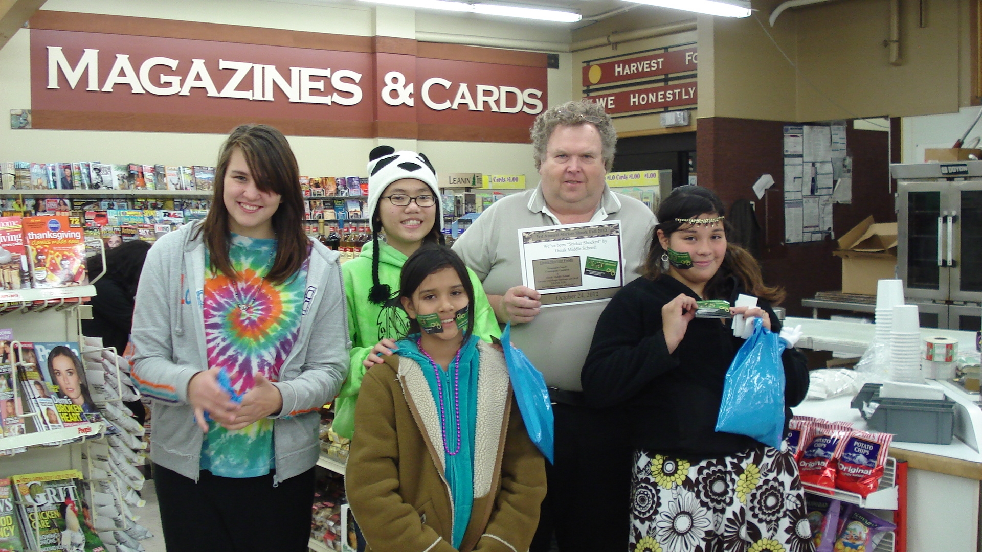 One team implementing "STICKER SHOCK" in Omak.