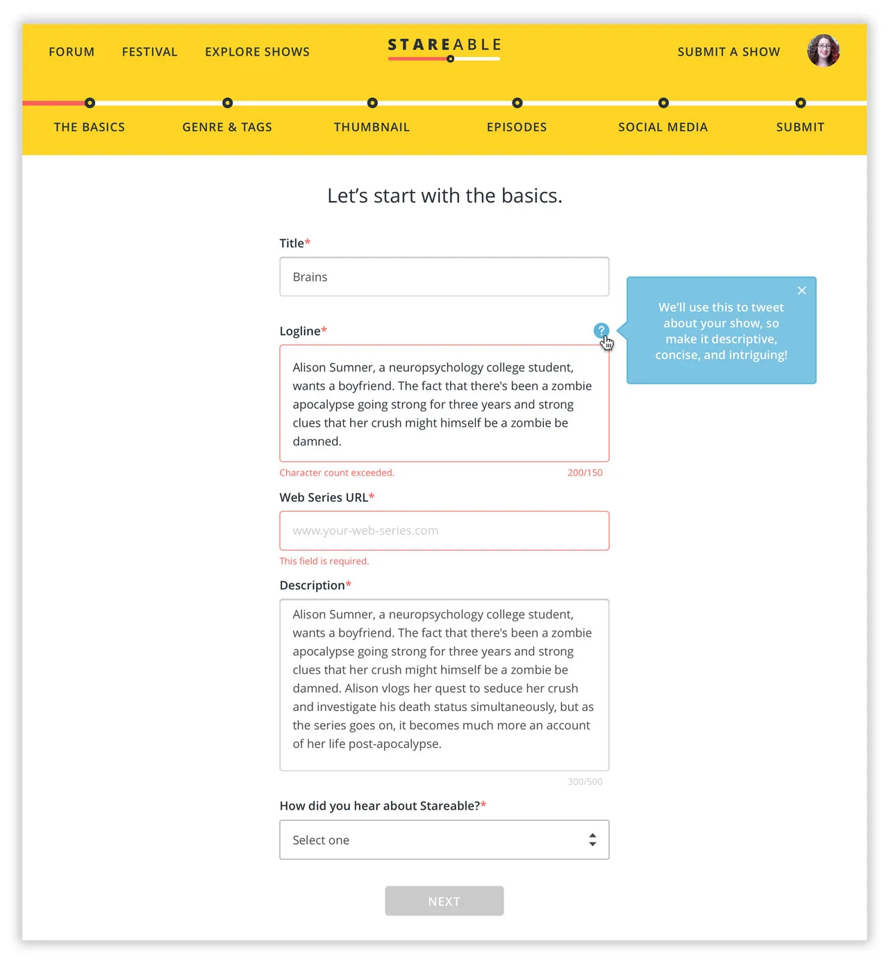 Onboarding wizard, errors and tooltips