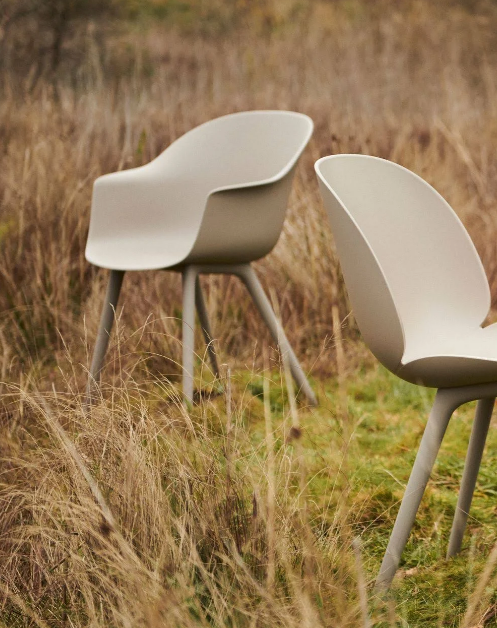 Beetle Dining Chair - Un-Upholstered, Plastic base, Monochrome, Outdoor_Gubi_Dining Chairs_Outdoor