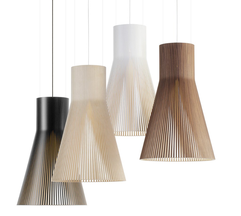 Secto wood pendants
