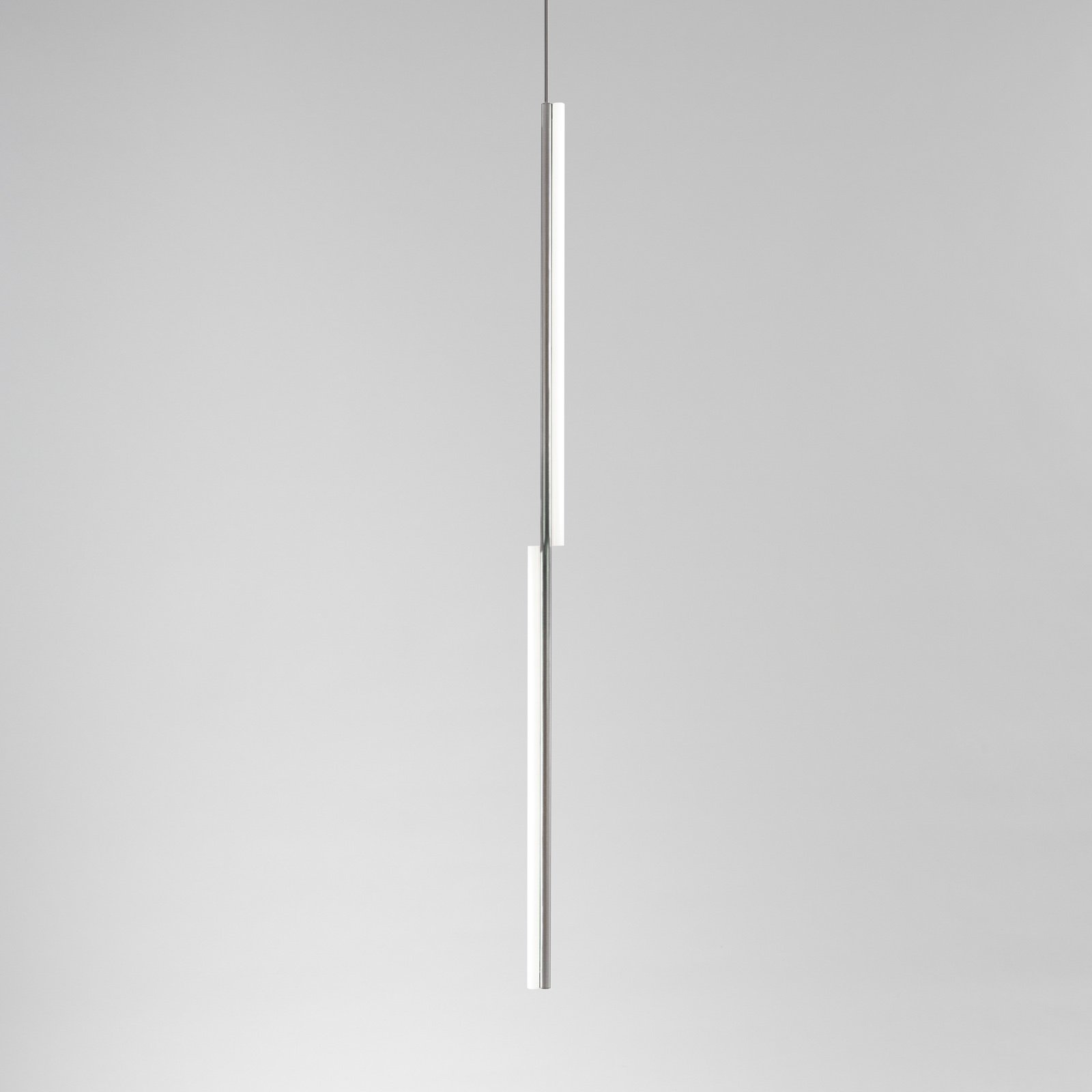 modern metal pendant tube light by Michael Anastassiades