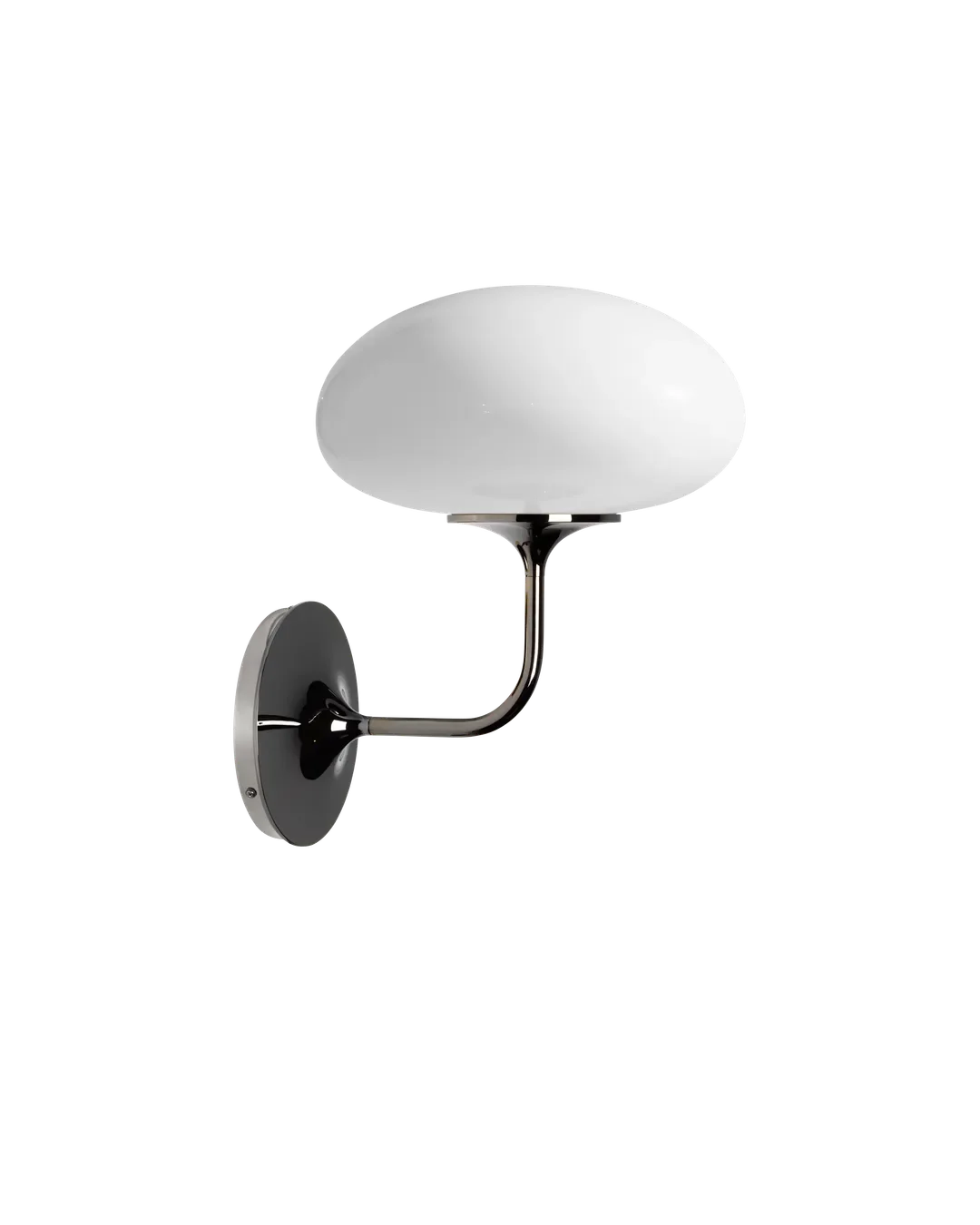 10149854_F3Q_Stemlite-Wall-Lamp_HW_Black-Chrome_Opal-Shade_Ø32.webp