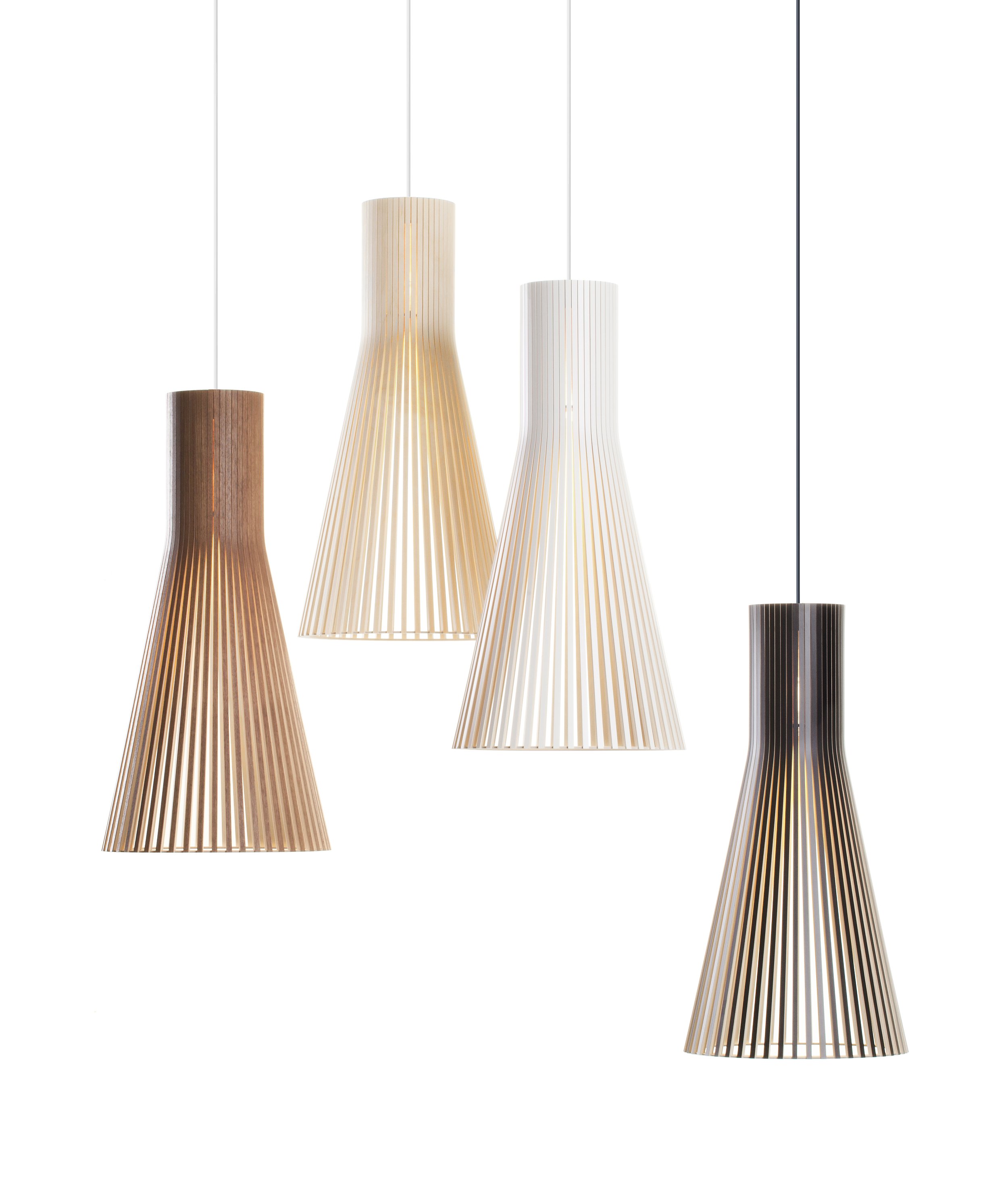 Secto wood pendants