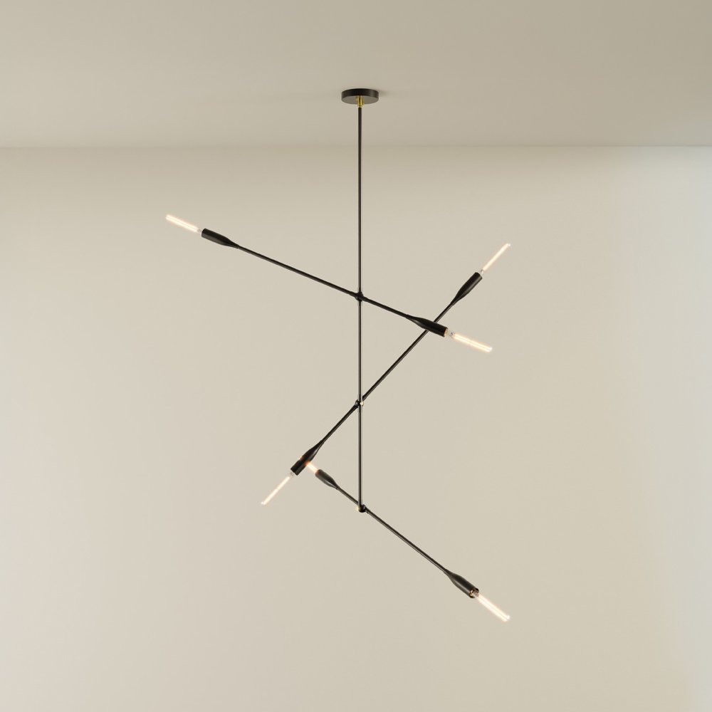 [SOR-3A-BP-B] Sorenthia 3-Arm Light (Black Poppy, Brass).jpg