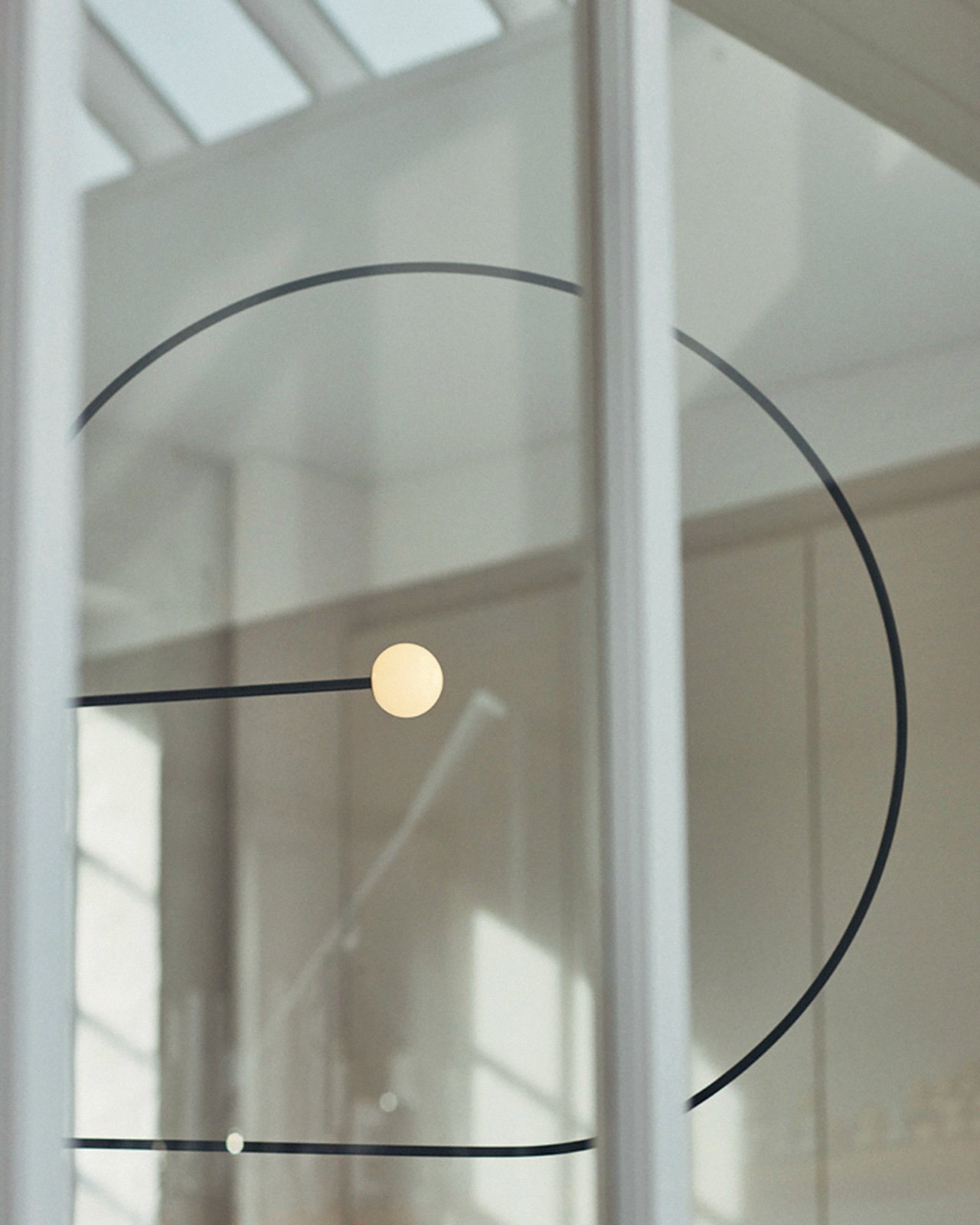 modern mobile pendant chandelier in brass by michael anasatassiades