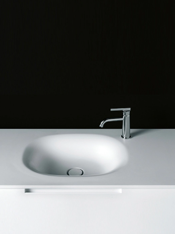SABBIA 6-7 WALL-MOUNTED INTEGRATED BASIN