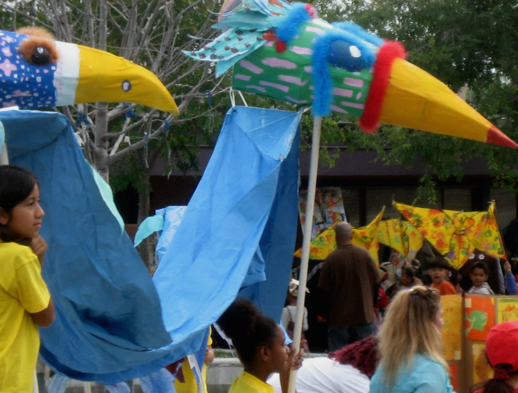 Giant Birds created by Freese Elementary's After School Students