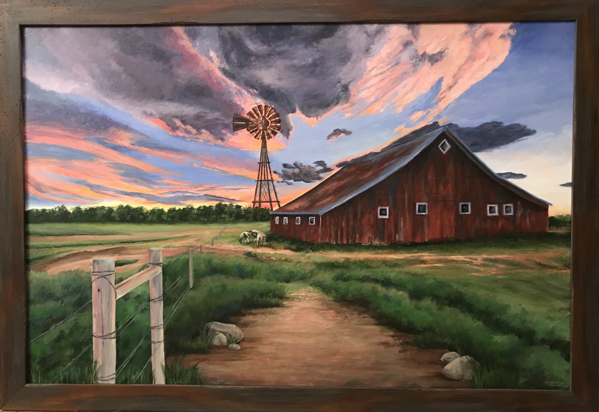 Rural sunset