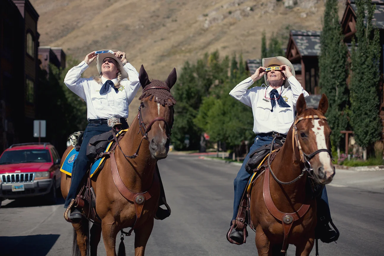  Jackson, Wyoming //  “The United States basked in the glory of a total eclipse on Monday, as the moon’s shadow swept from the rocky beaches of Oregon to the marshes of South Carolina.  Over an hour and a half, along a 70-mile-wide ribbon of land, in