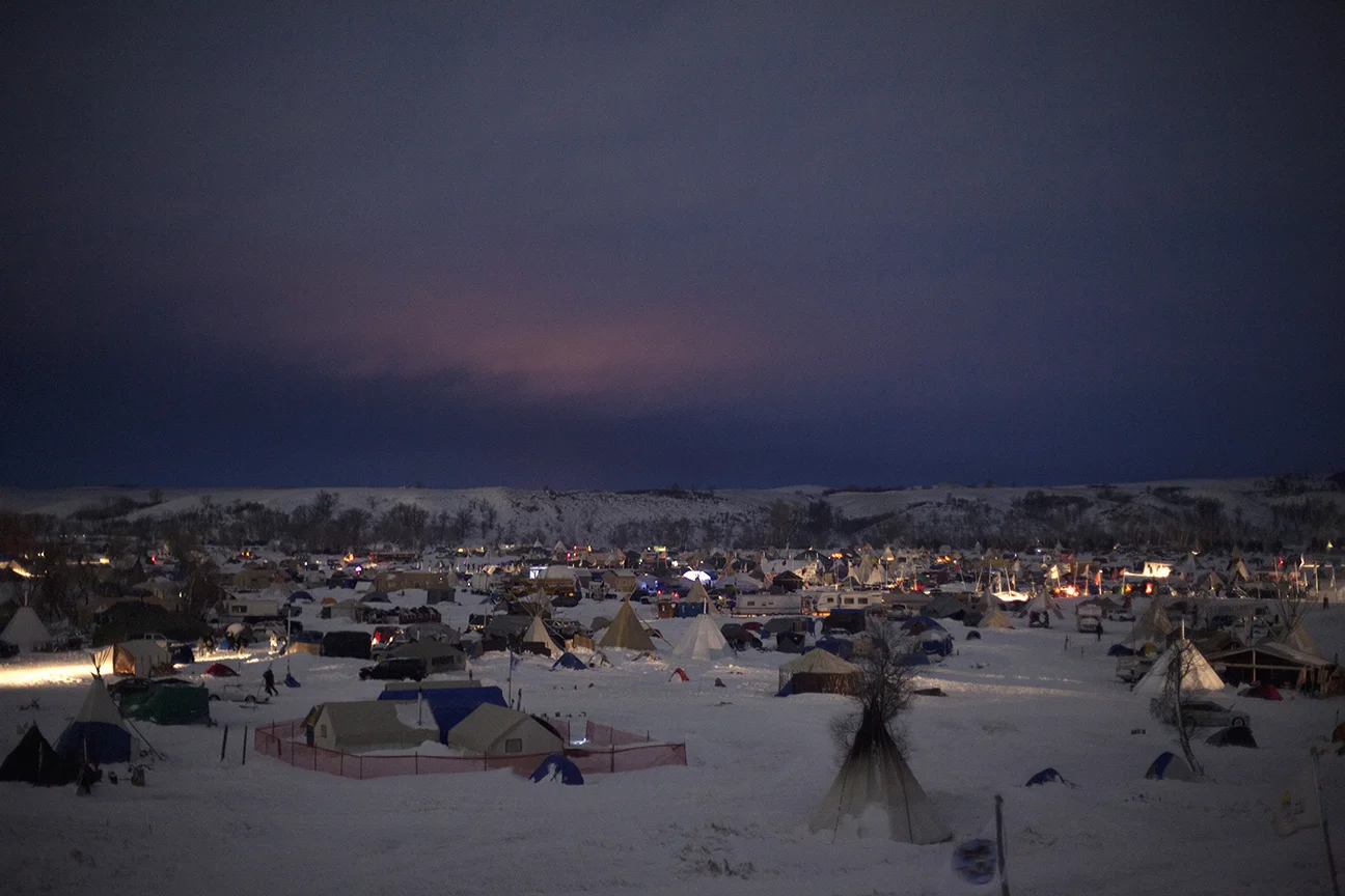  Cannon Ball, North Dakota //  In early 2016, approved construction of Energy Transfer Partners' Dakota Access Pipeline - slated to run from the Bakken oil fields in western North Dakota to southern Illinois - spurred months of peaceful protests adja
