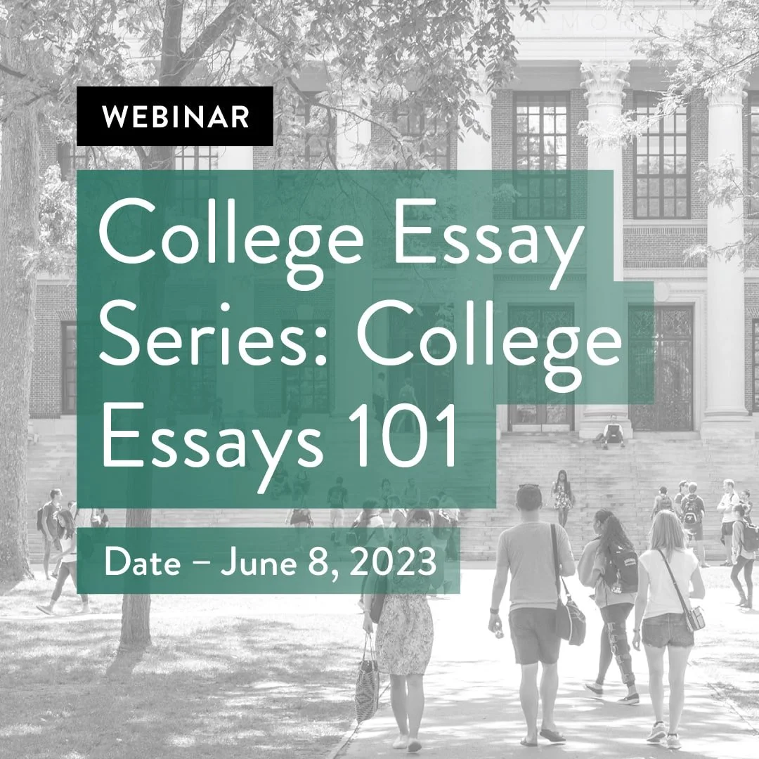 College Essay Series: College Essays 101