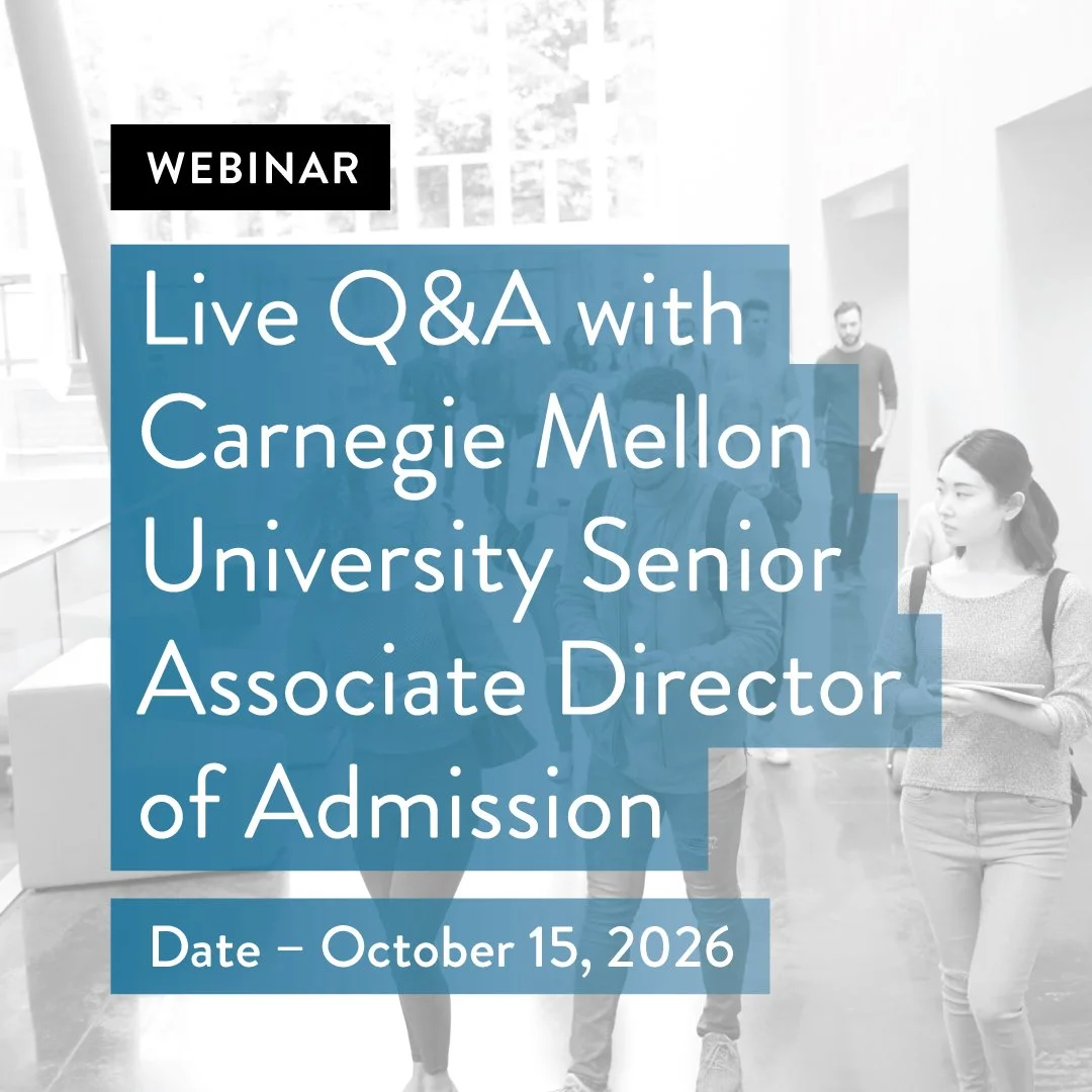 Live Q&amp;A with Carnegie Mellon University Senior Associate Director of Admission
