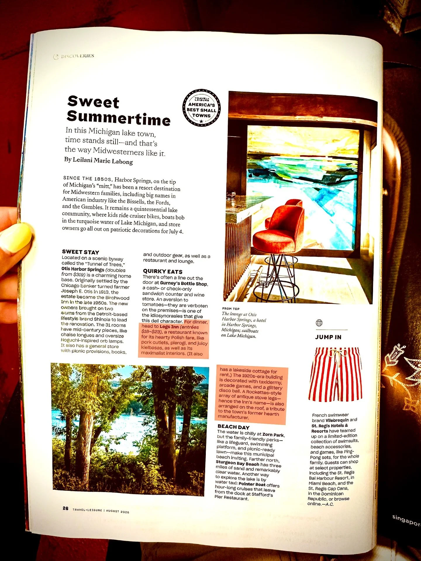 Come for the &ldquo;HEARTY POLISH FARE.&rdquo; 🇵🇱 Stay for the &ldquo;MAXIMALIST INTERIORS.&rdquo; 🪾#travelandleisure #2025worldsbestawards #legsinn #crossvillage #m119 #tunneloftrees #harborsprings #tipofthemitt #puremichigan (With an on-the-low 