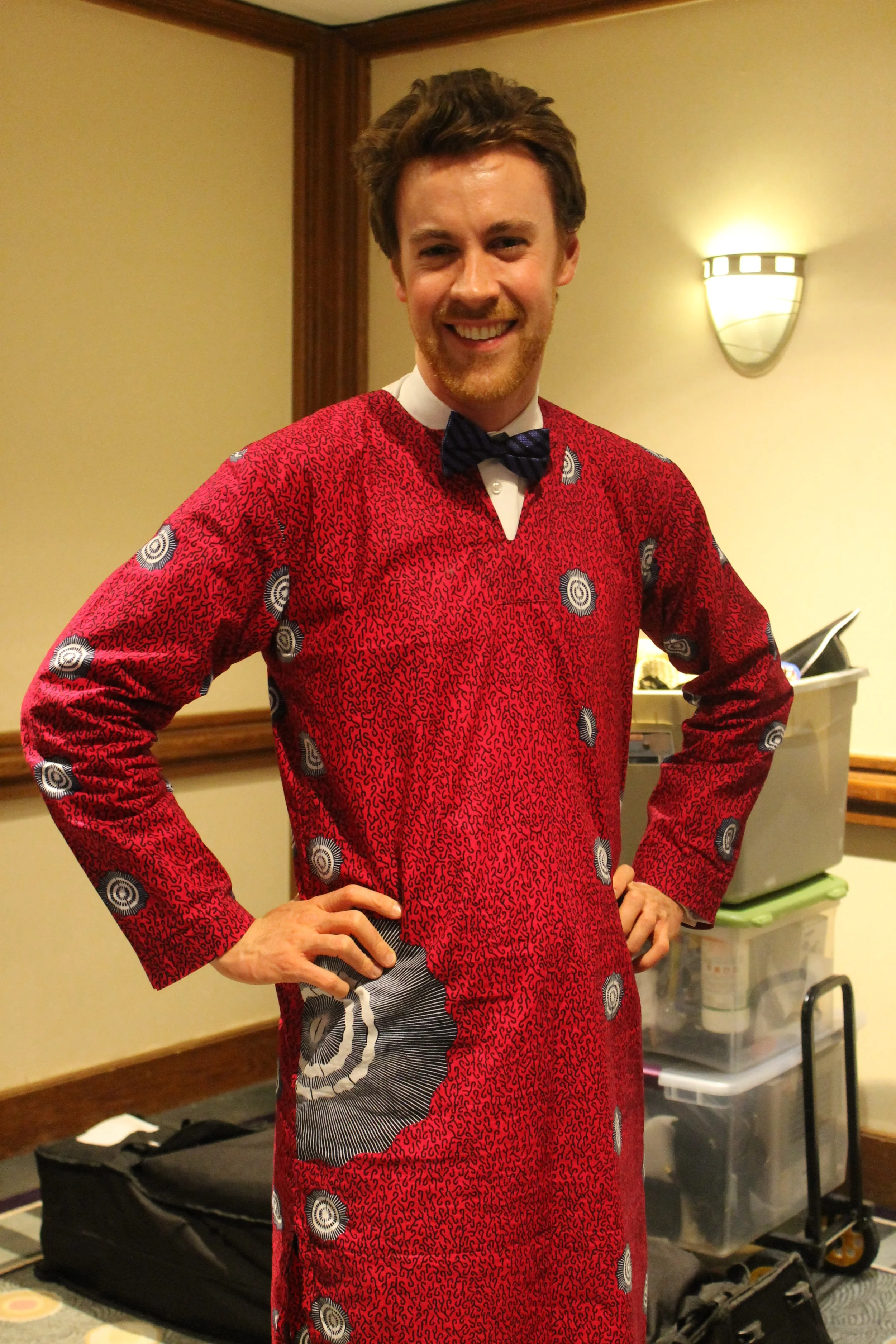 Ankara with a bow tie? I love it!
