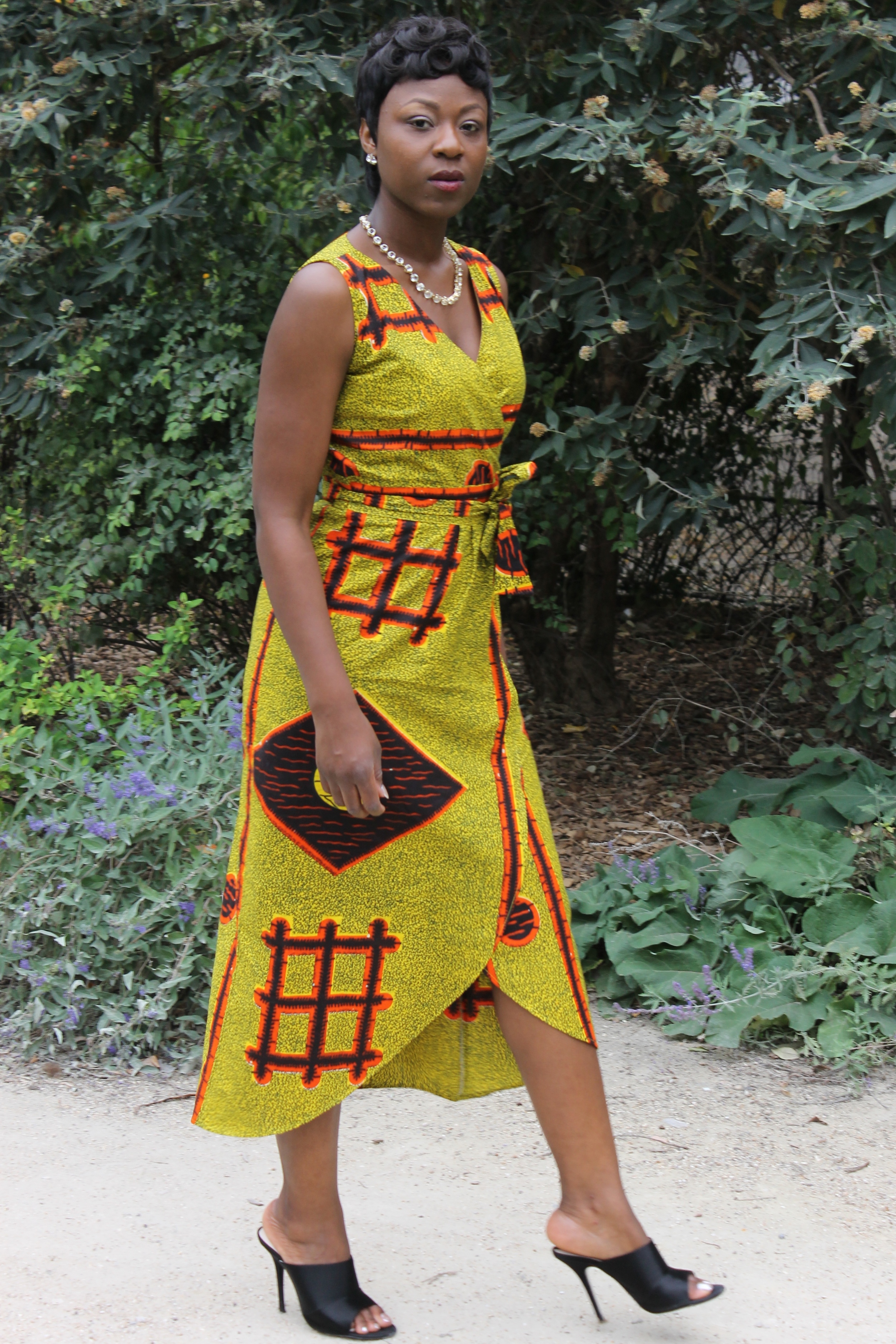 Africana in Paris: Tailored Cotton Print Dress + Zara + Arcadia