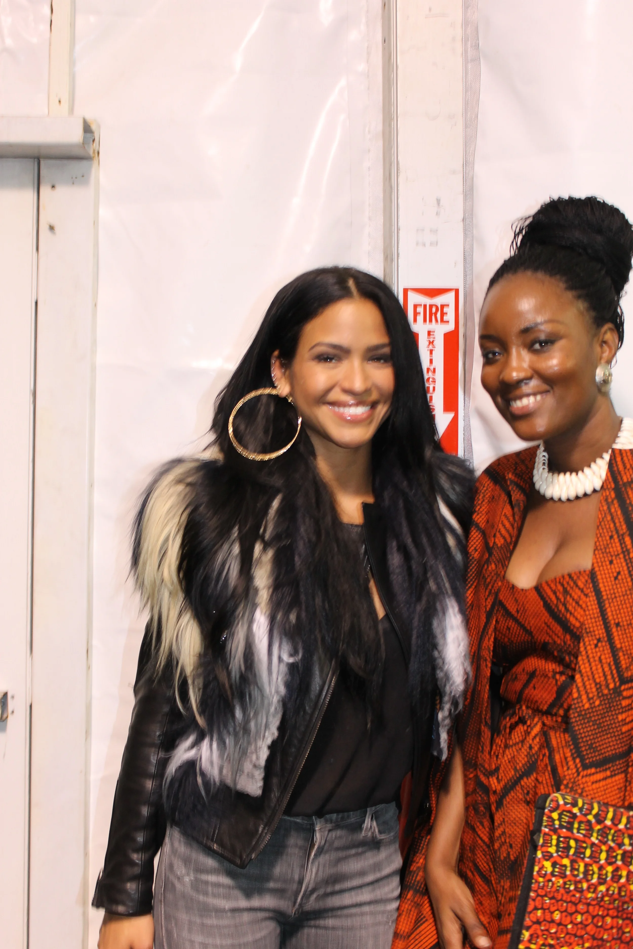 We caught up with the beautiful Cassie backstage.