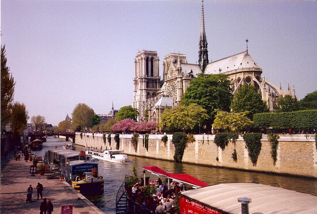 My heart is breaking. This is so devastating. I visited Notre Dame on a 3 month solo backpacking trip in 2005 after I had finished college. Paris was my base and I kept circling back to stay for a few days. I watched the seasons change and took this 