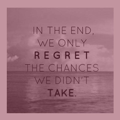 In the end we only regret the chances we did not take. #powerofhello
&mdash;&mdash;&mdash;&mdash;&mdash;&mdash;&mdash;&mdash;&mdash;&mdash;&mdash;&mdash;&mdash;&mdash;&mdash;
#motivation #ambition #inspiration #wisdom #wellsaid #abundance #entreprene
