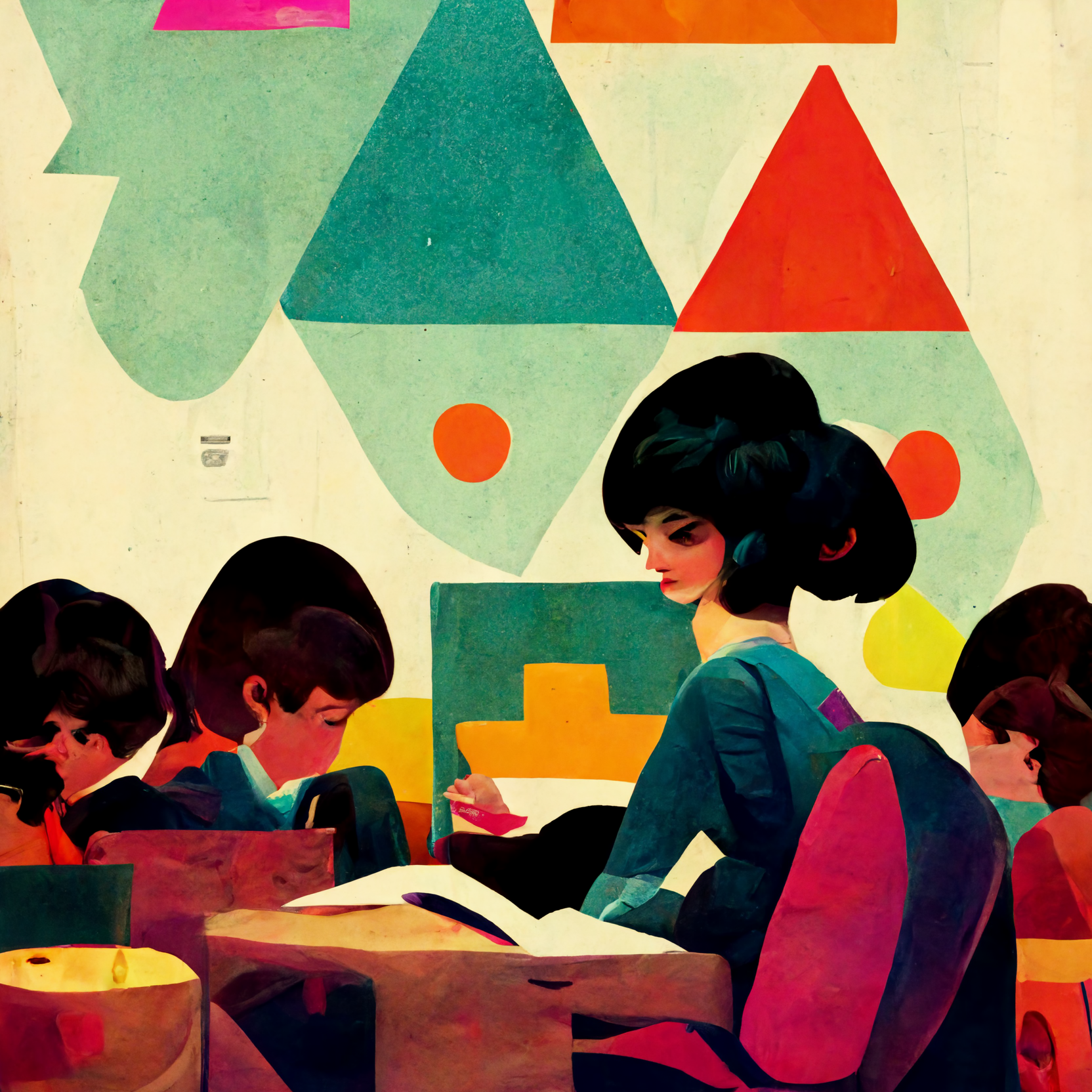 lahy_students_playing_classroom_books_on_desks_colorful_shapes__03cdcd59-ecb4-4fe5-8171-37e36ead0c5e.png