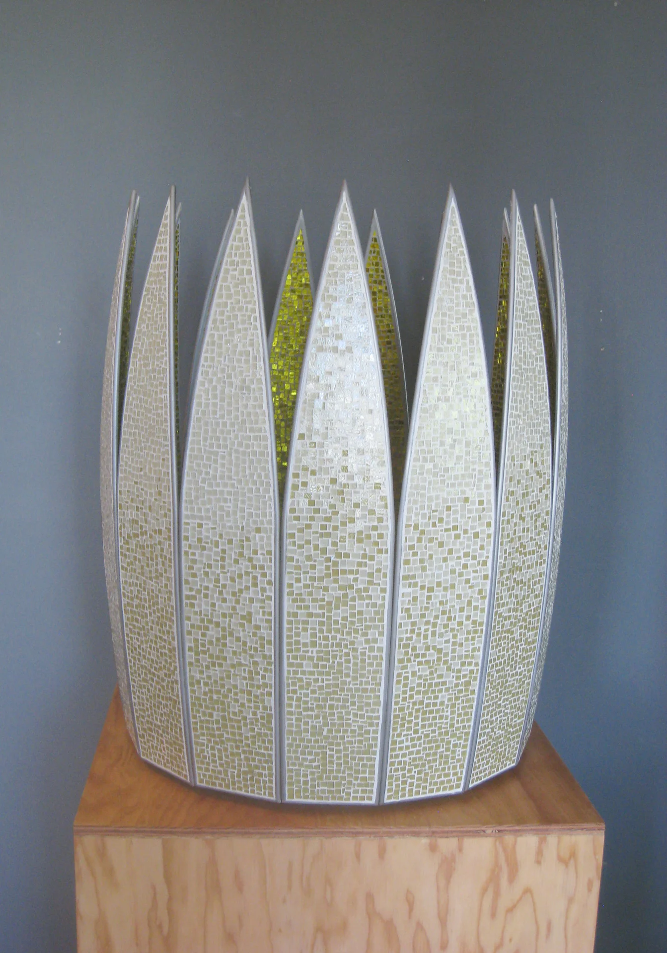Petal | Court of Light Sculpture Garden, Bellevue Art Museum; Bellevue, WA. Glass, concrete, steel. 36"h x 31"w x 31"d