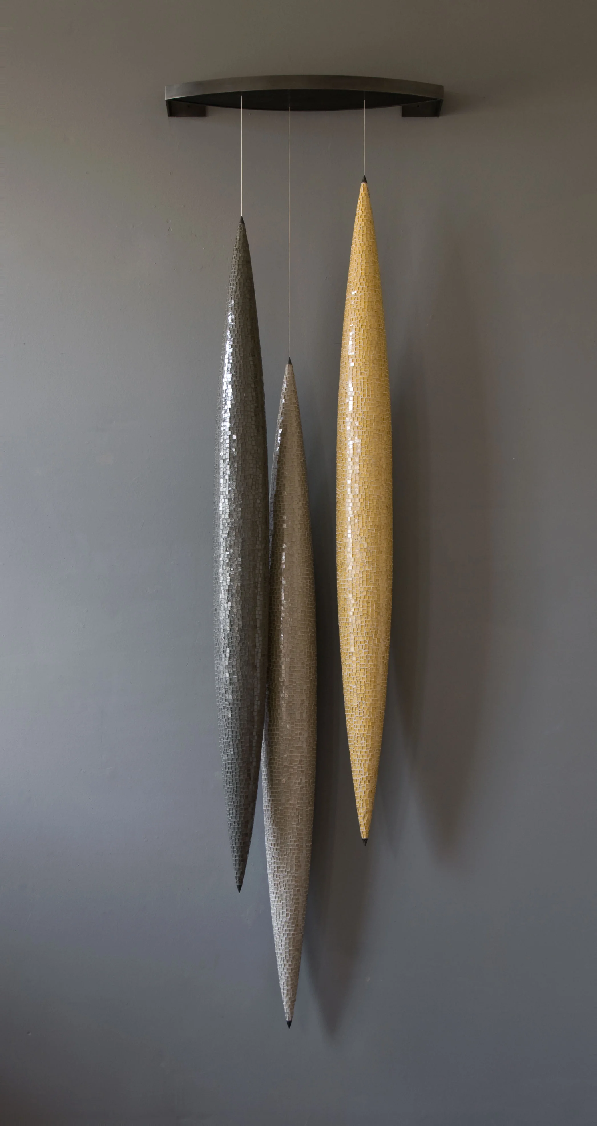 Untitled, 2013 | Rosewood Abu Dhabi Hotel (Spa); Abu Dhabi, United Arab Emirates. Glass, concrete, steel. 102"h x 30"w x 12"d. Private Commission 