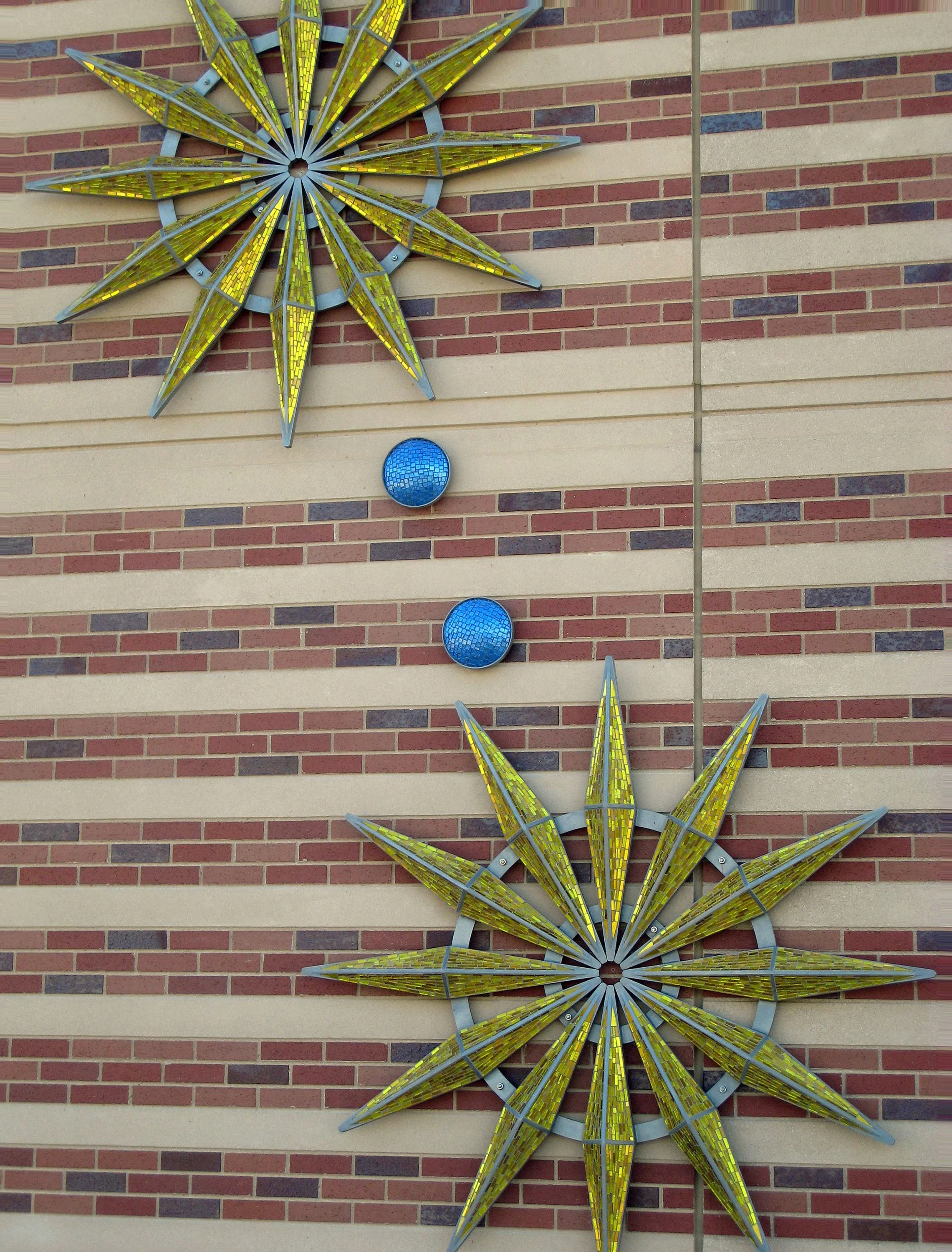 North Star, 2012 | Shepherd Parkway Bus Facility; Washington, DC. Glass, concrete, steel. 22"h x 84'w x 1'd. Commissioned by Washington by Washington Metropolitan Area Transit Authority. View Installation Process