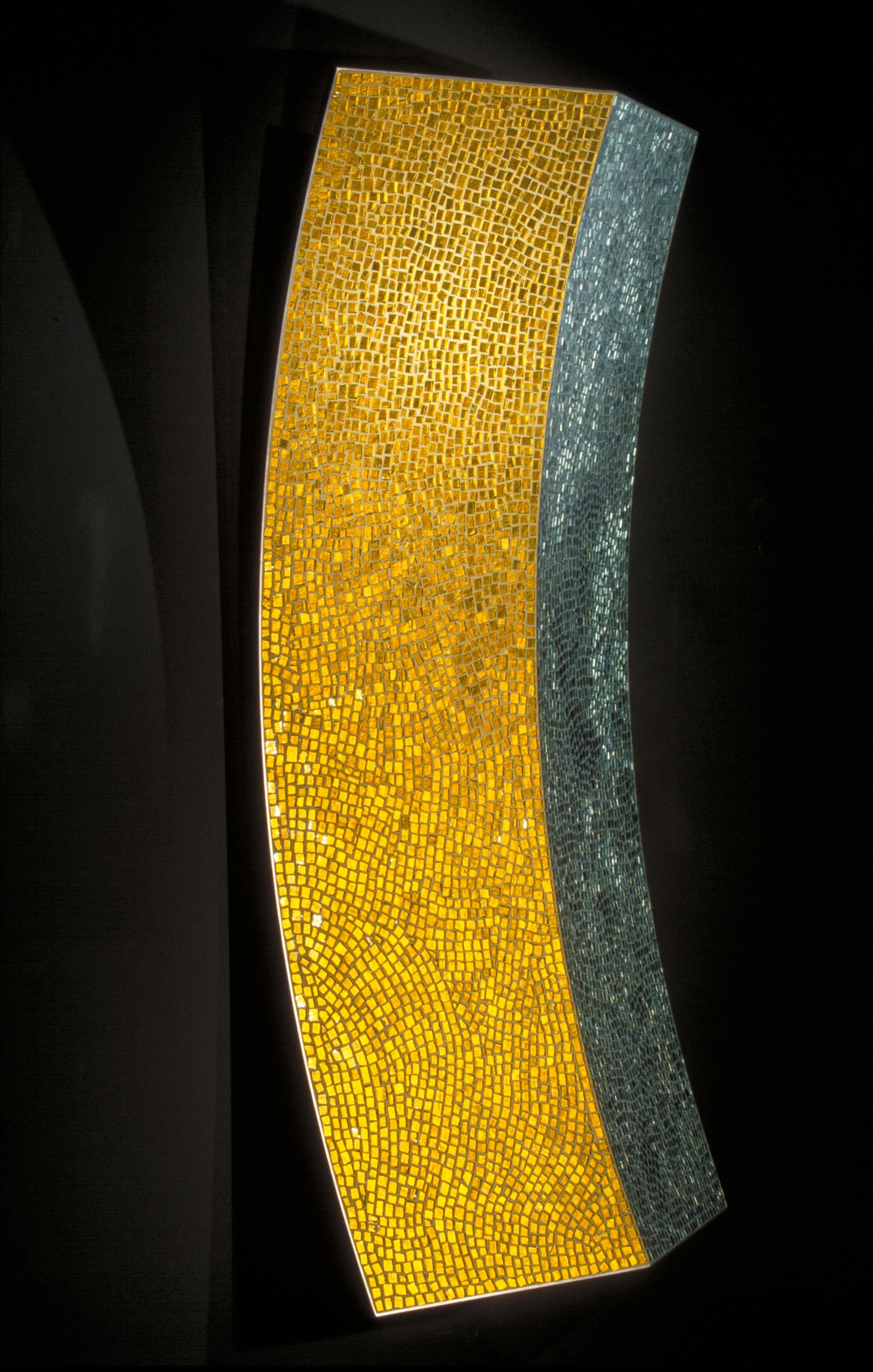 Yin & Yang, 2001. Clise Properties; Seattle, WA. Glass, concrete, steel. 48"h x 25"w x 10"d. Commissioned by Clise Properties. 