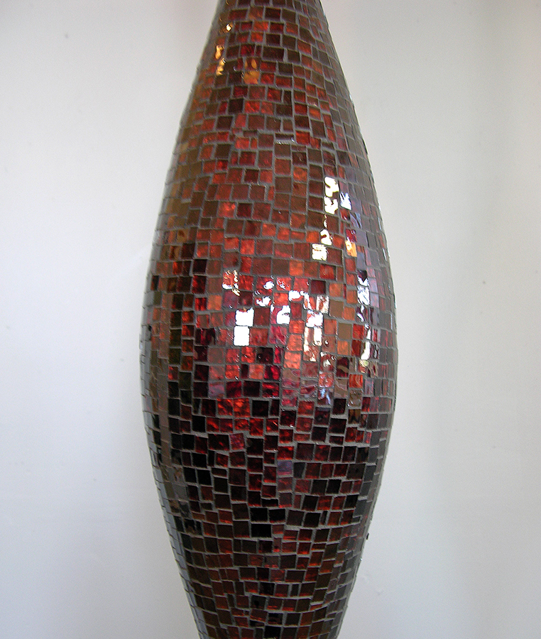 Heartline, 2006 | Seattle, WA. Glass, composite, concrete, steel. 15'h x 6"w x 6"d. Private Commission