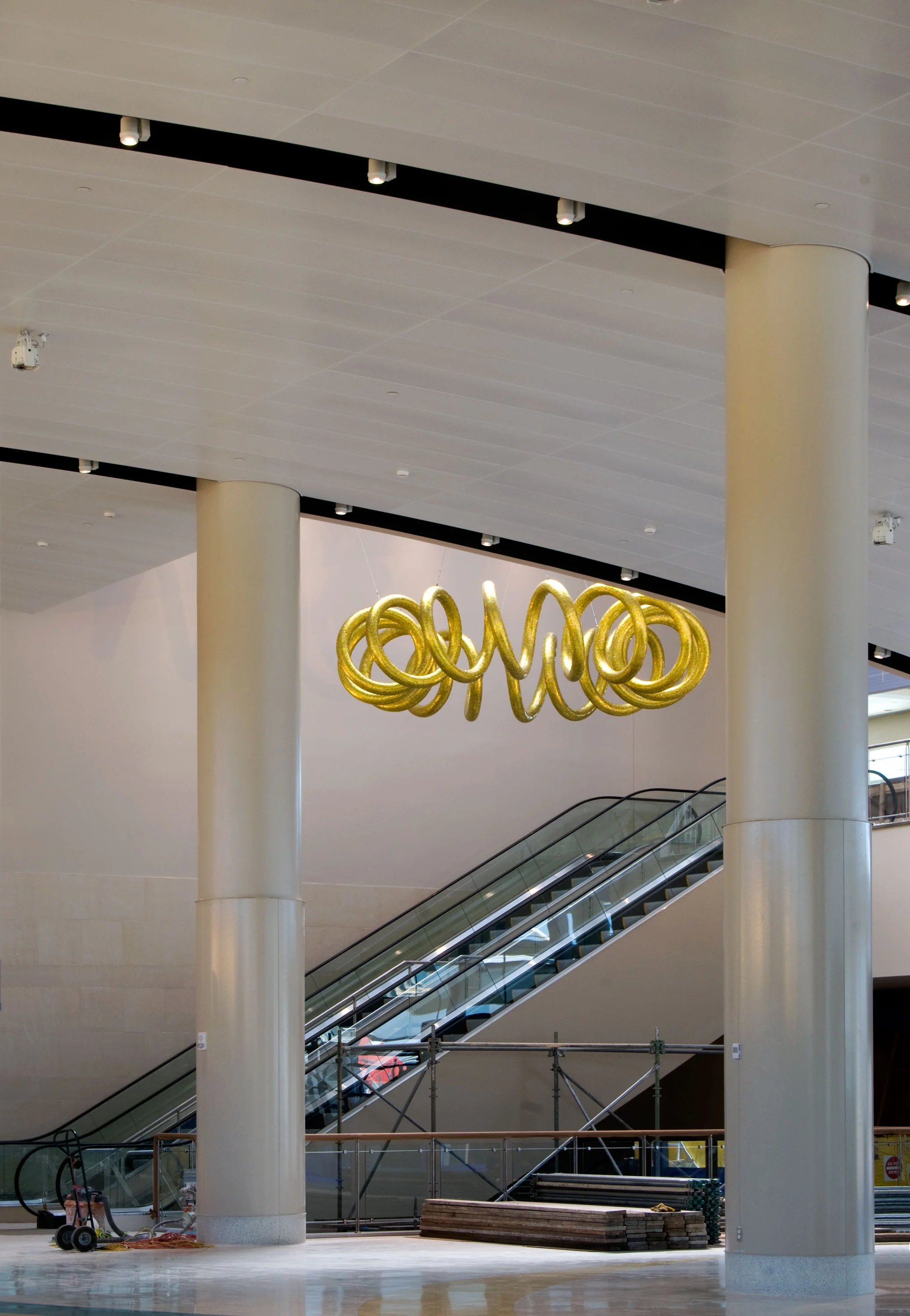 Lumen, 2010 | San Antonio International Airport; San Antonio, TX. Glass, composite, steel. 4'h x 16'w x 16'd. View Installation Process