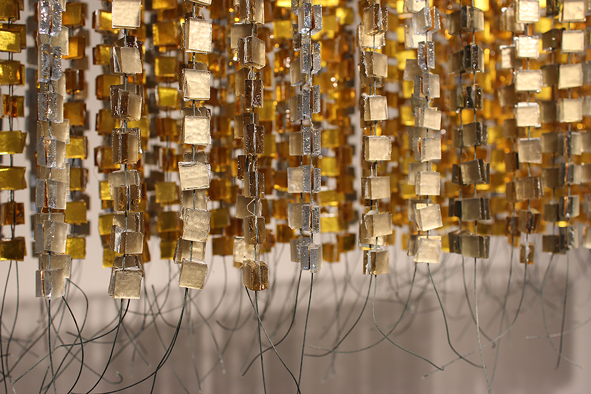 Desert | Glass, steel. 9"h x 41"w x 8.75"d hoto by Keara Burton