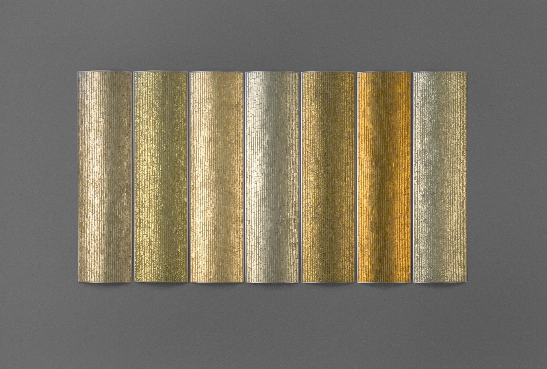 Autumn | Glass, steel. 36"h x 66.25"w x 1.5"d hoto by Lisa Jacoby