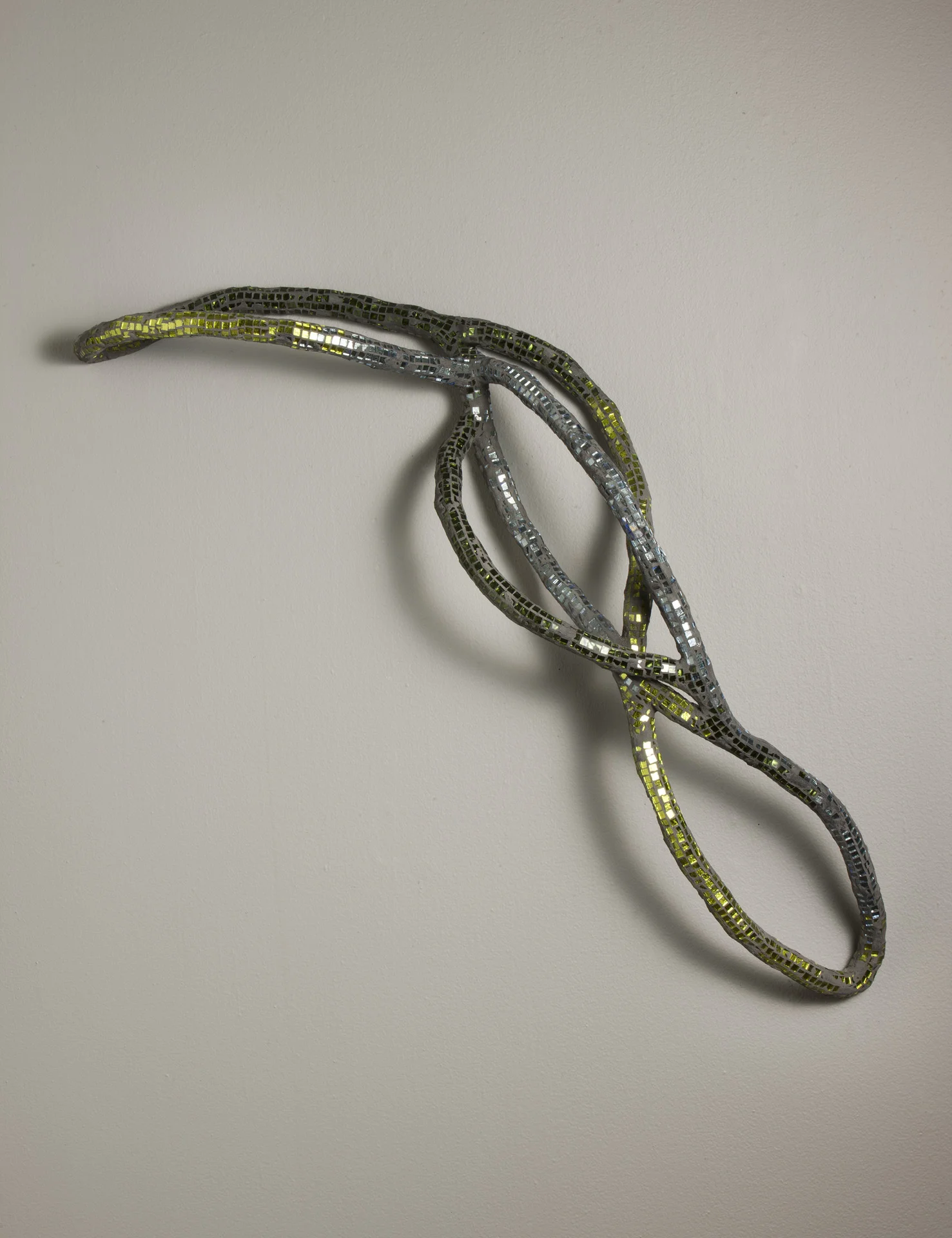 Drawing (branch) | Glass, epoxy, plaster, wire. 42"h x 14"w x 7"d Photo by Russell Johnson