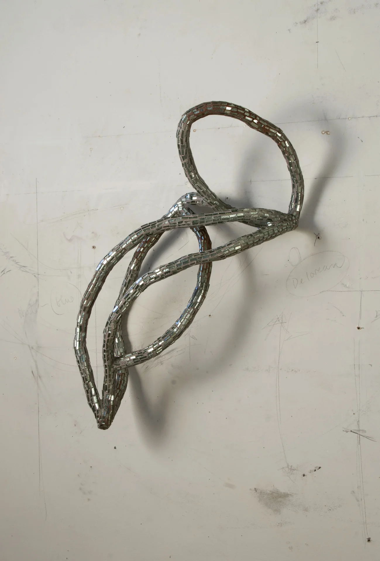 Lyric Drawing (green), 2011 | Glass, epoxy, plaster, wire 25"h x 15"w x 8.5"d Photo by Lisa Jacoby