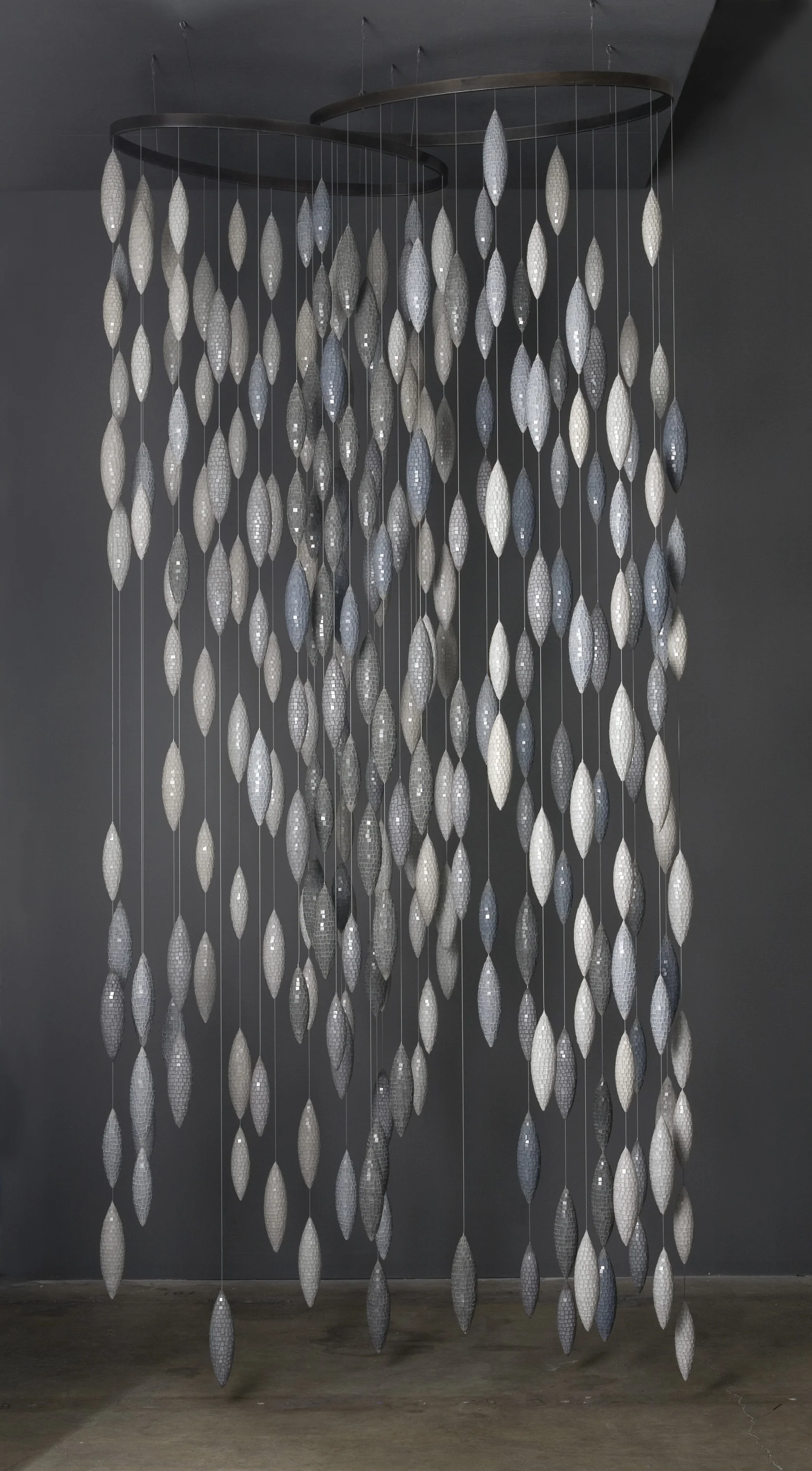 Fog | Glass, composite, concrete, steel. 144"h x 67"w x 32"d Photo by Russell Johnson