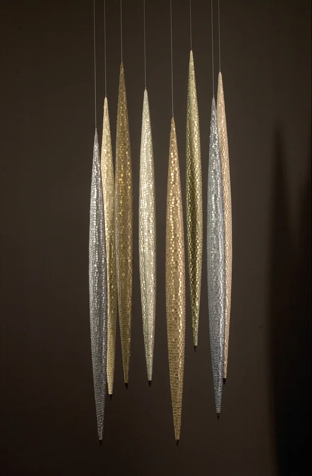 Eight Pods | Glass, composite, concrete, steel. 60"h x 30"w x 15"d hoto by Russell Johnson