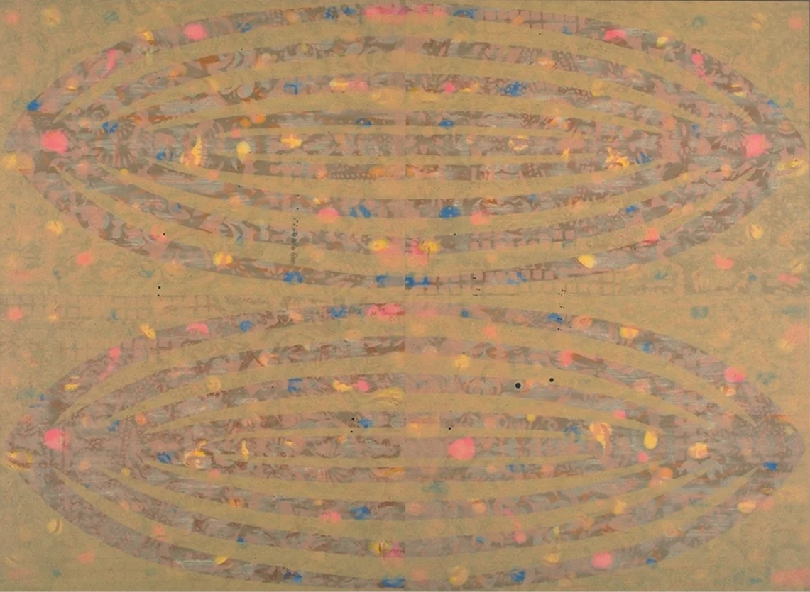 Embryo | Ink on Paper (mounted on panel). 27"h x 60"w x 1.5"d