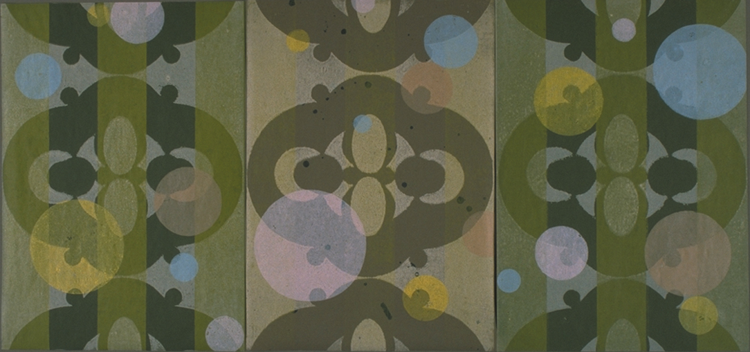 Parallel | Oil on paper (mounted on panel). 33"h x 64"w