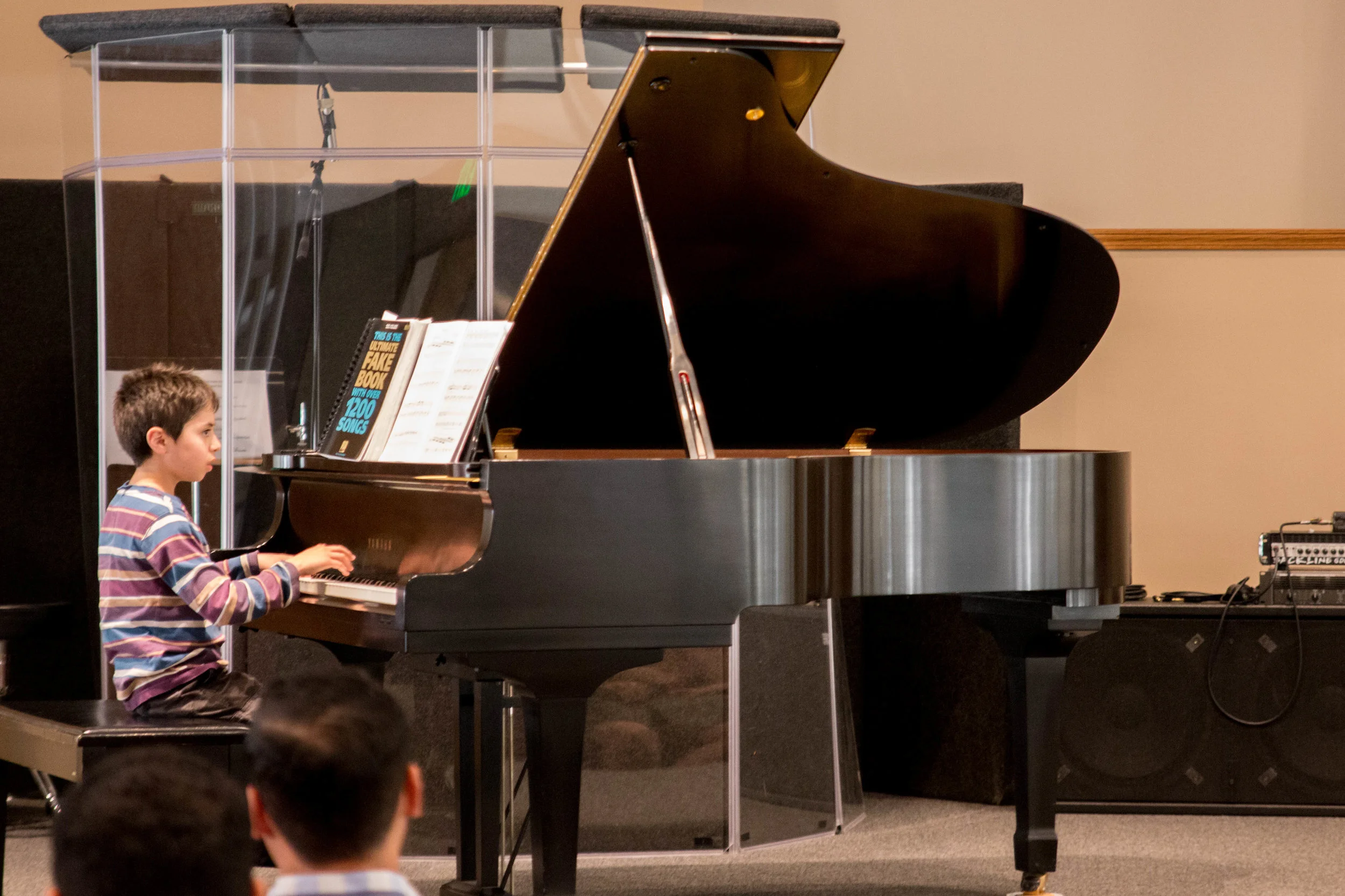 Gideon performing at the Spring 2017 Recital