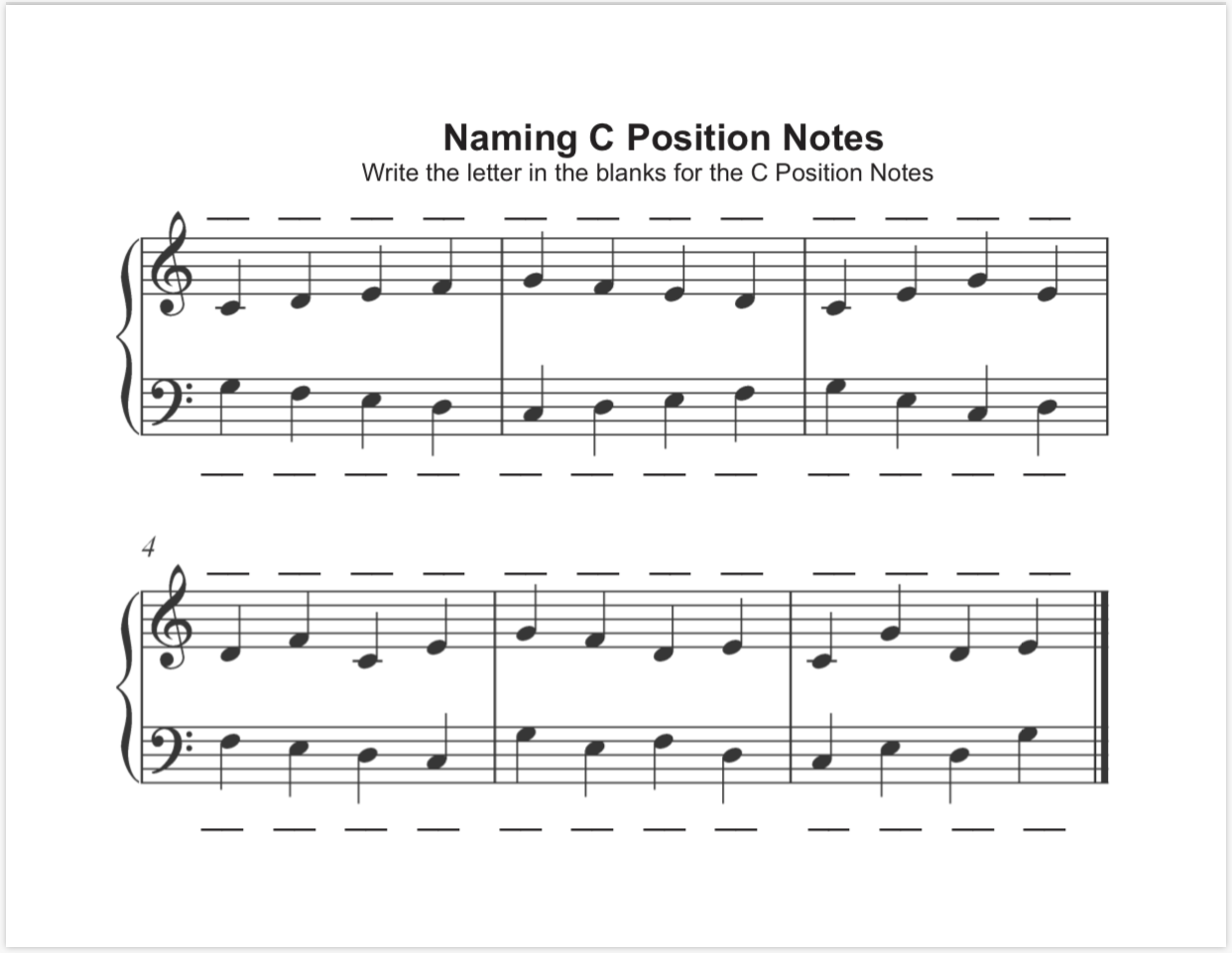 Naming Notes: C Position