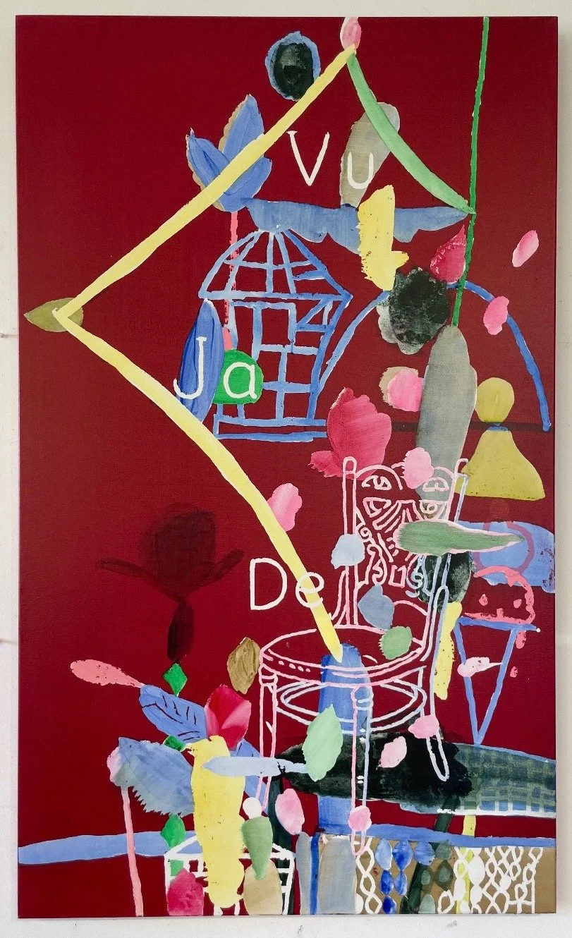 Graham Gillmore, Vu Ja De, 2025, Oil on canvas, 20 x 16 in.