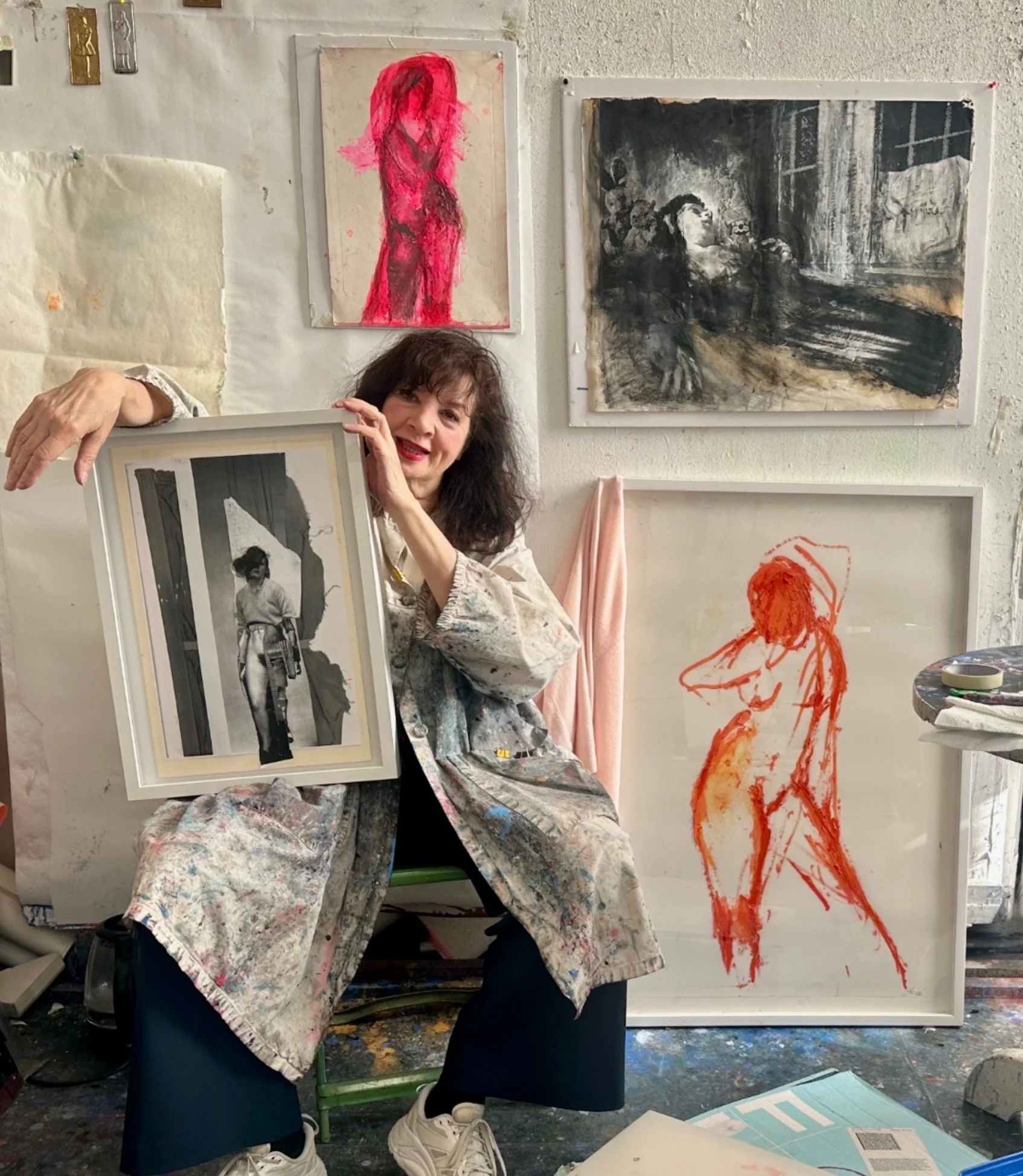 Angela Grossmann in her studio