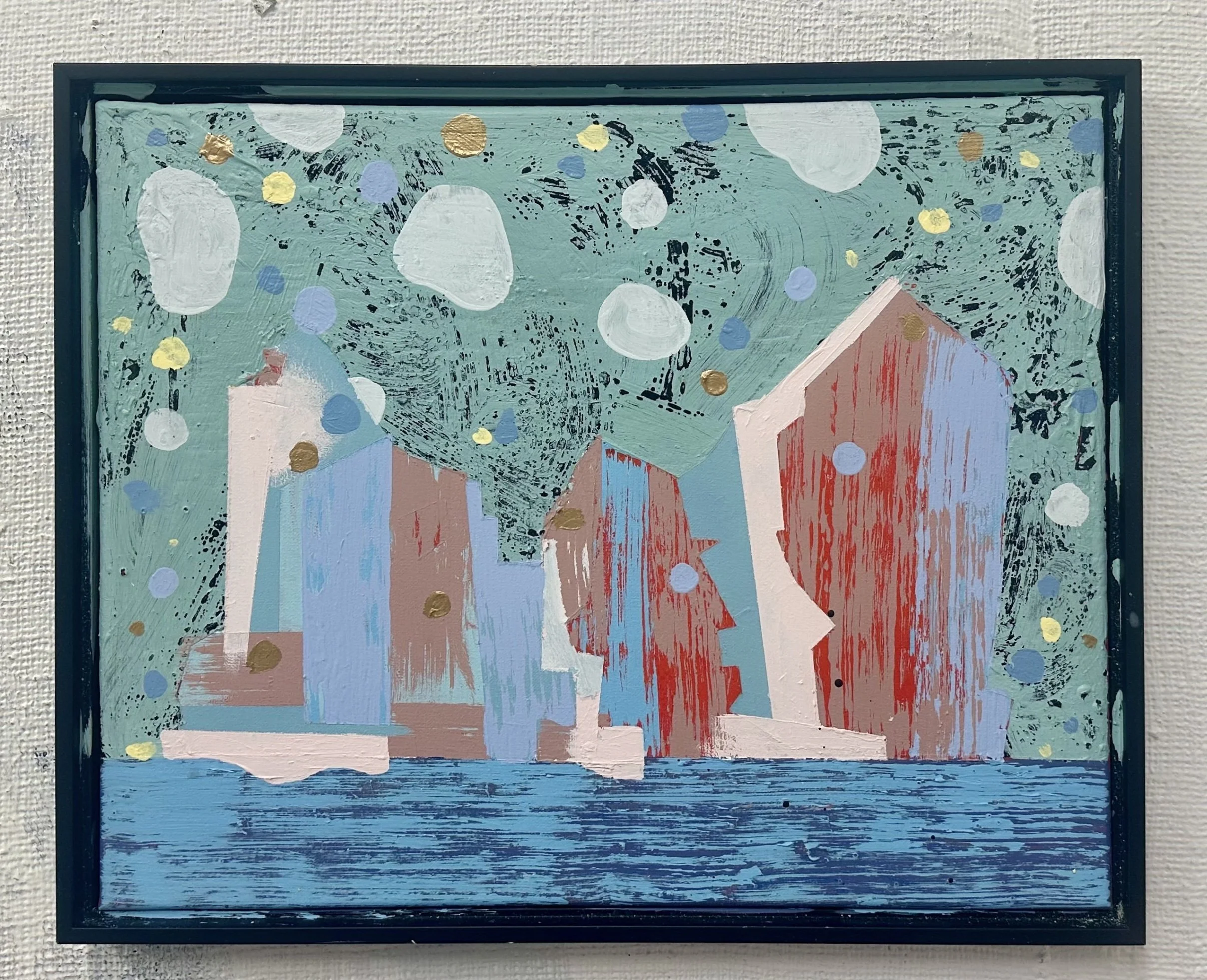 Douglas Coupland, Untitled, 2026, Oil on mylar, , 17 x 21 in. (framed)