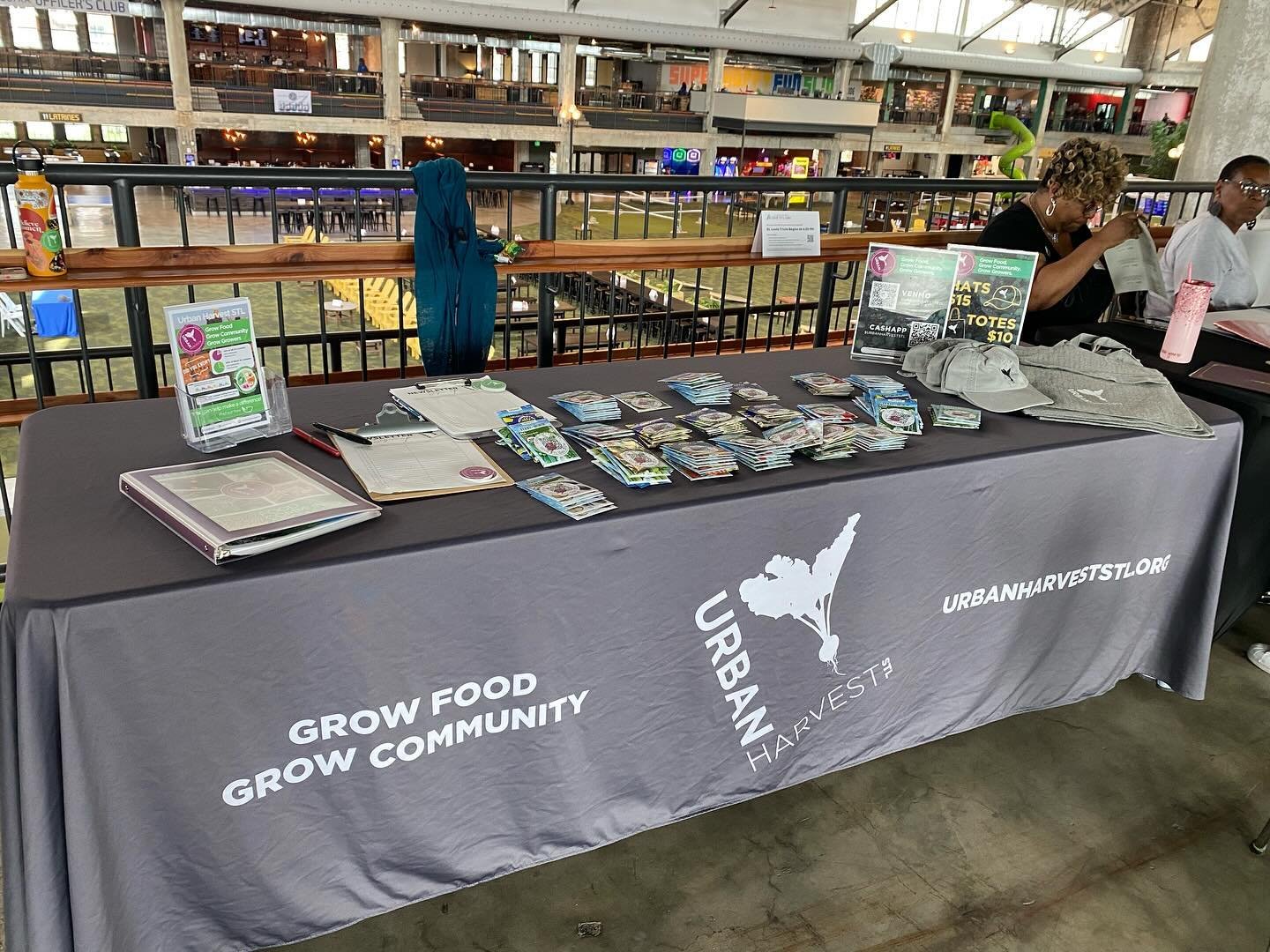 Come see us at Nonprofit Night at the @armory_stl!  We have seeds to give away and hats and totes to sell.  And learn how you can support Urban Harvest STL on #givestlday!