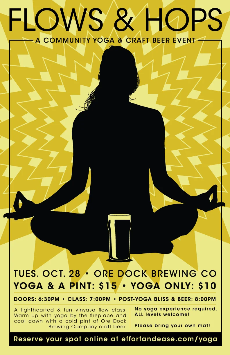 Thanks to Mike Forester, my partner in life and love, for making the poster for this event. 