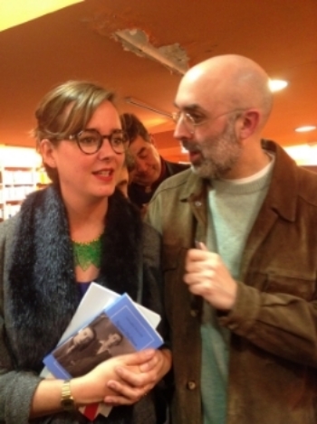 Con Eduardo Halfon en París.