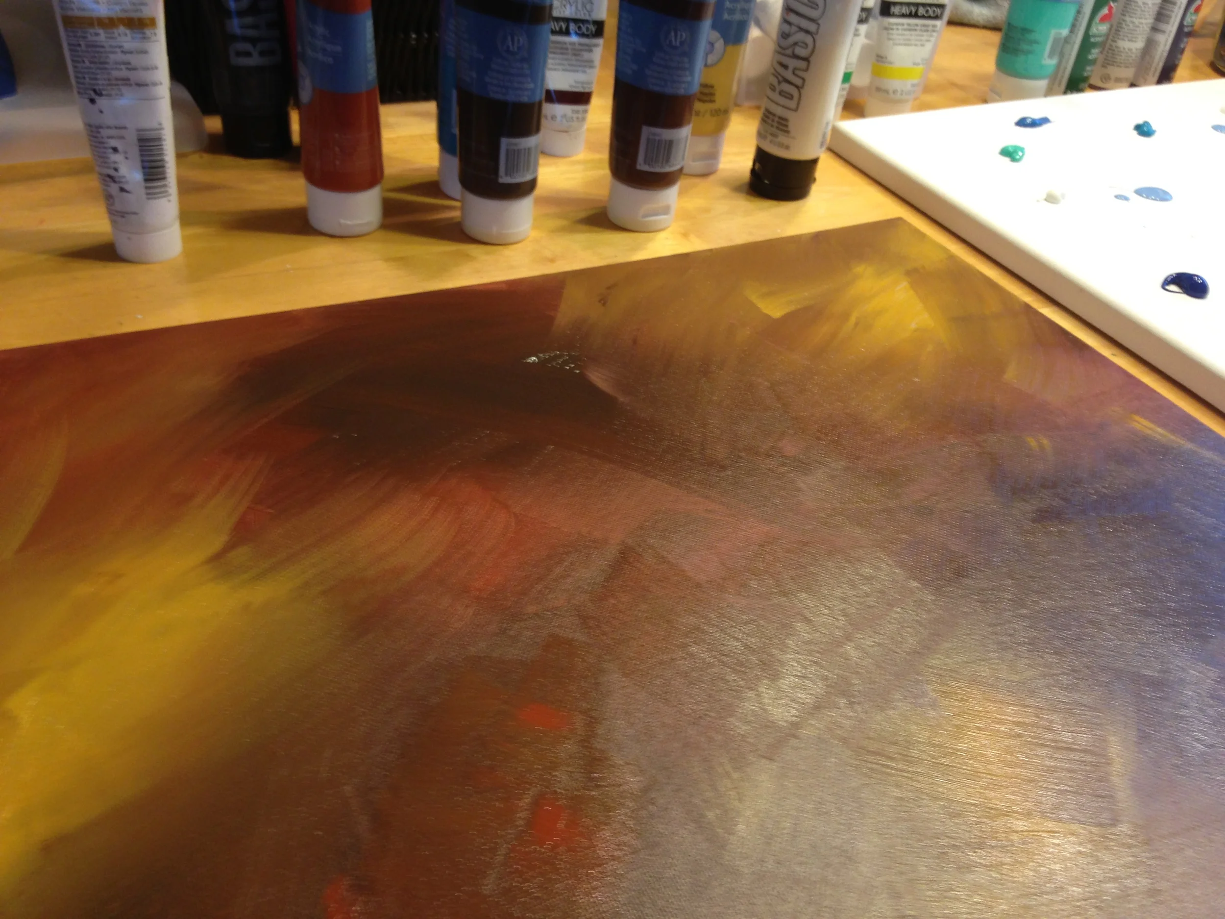 First layer of background.