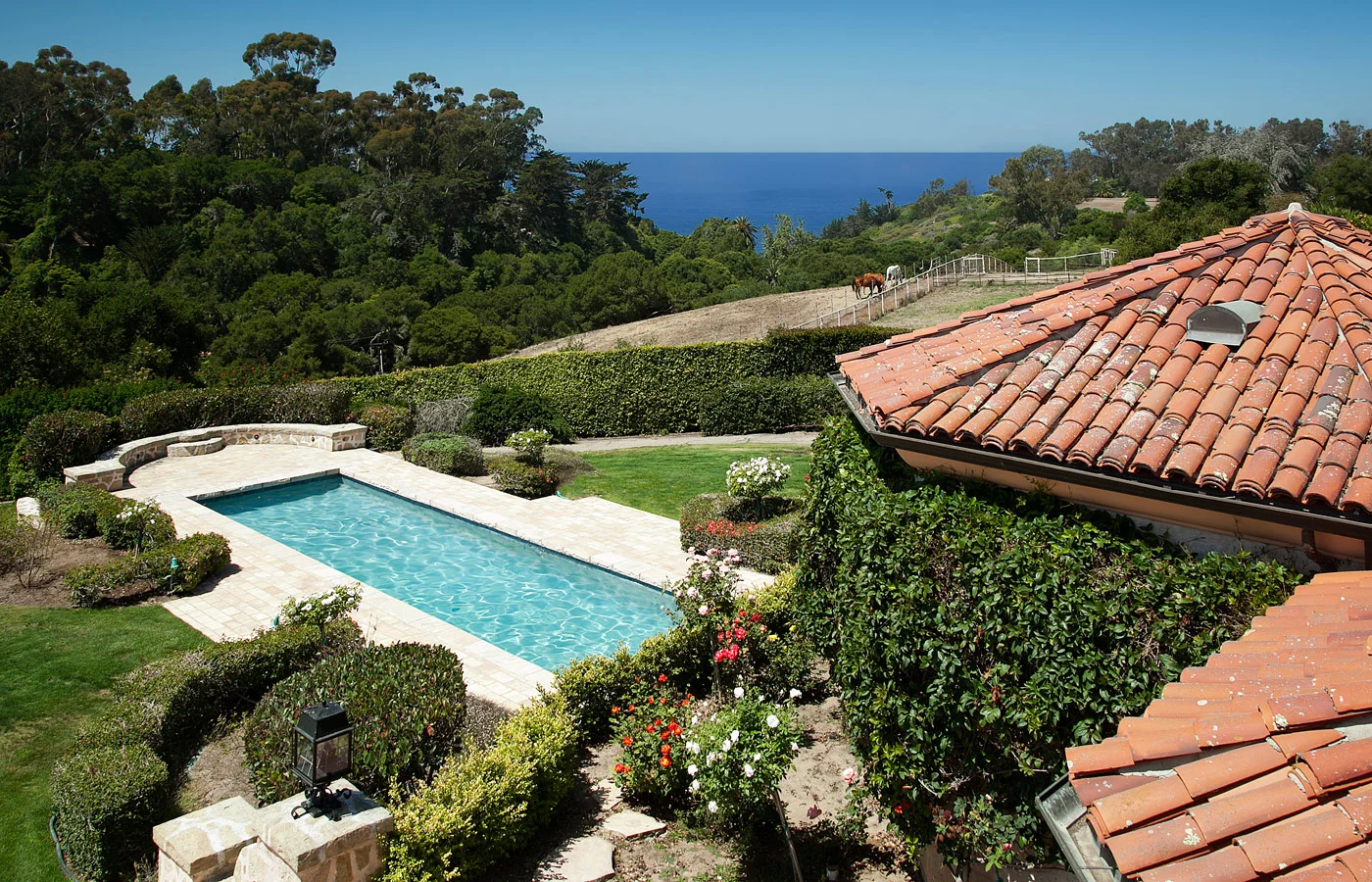 Enchanting Hope Ranch Equestrian Estate with Access to Private Beaches!