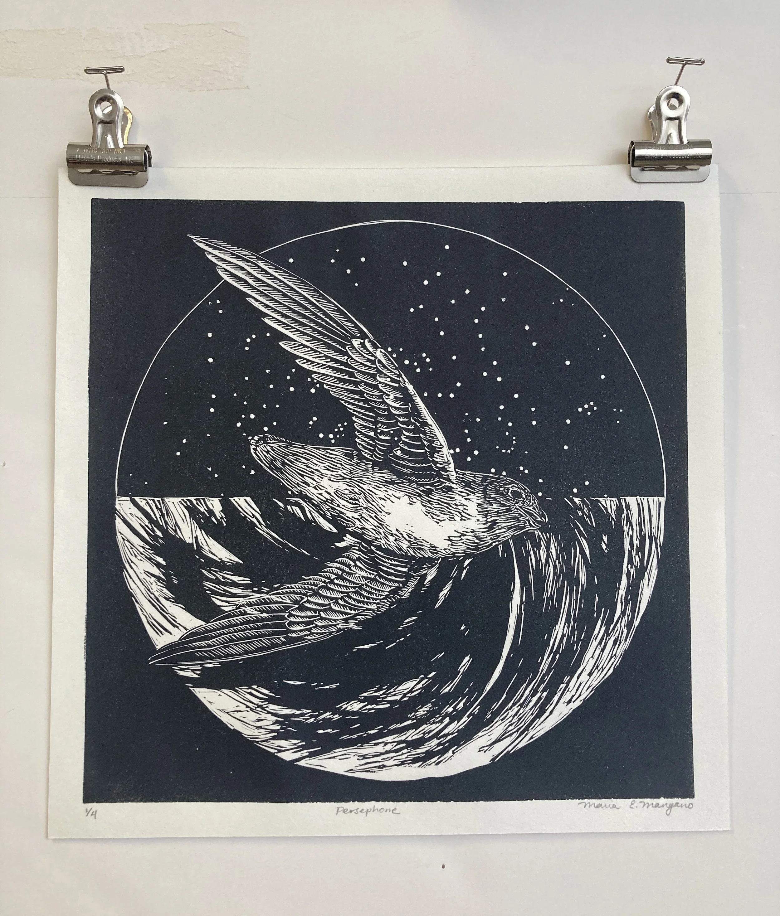  Persephone  Relief Print  10” x 10”  2019 