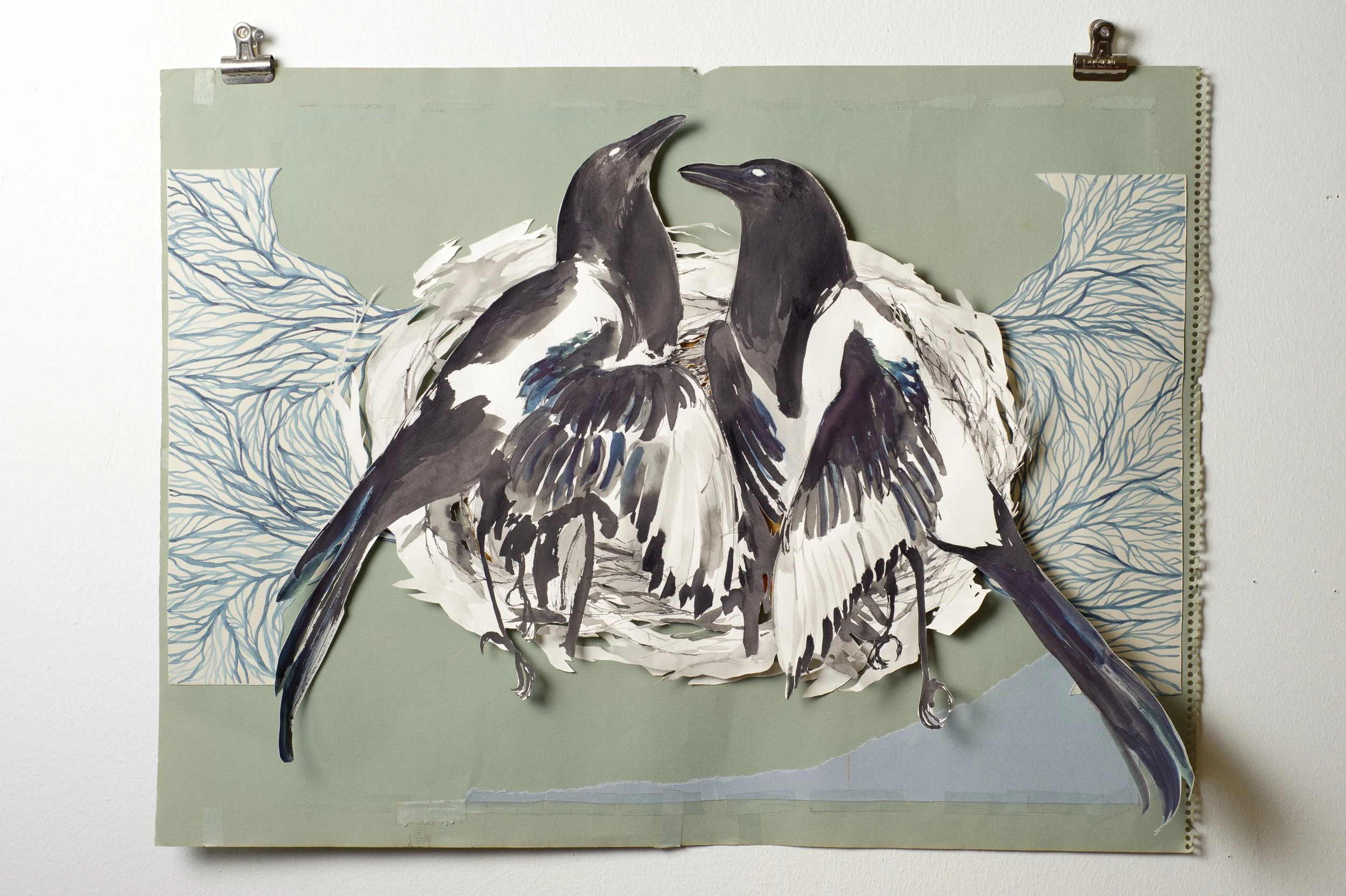  Thieving Magpies  mixed media  2017 