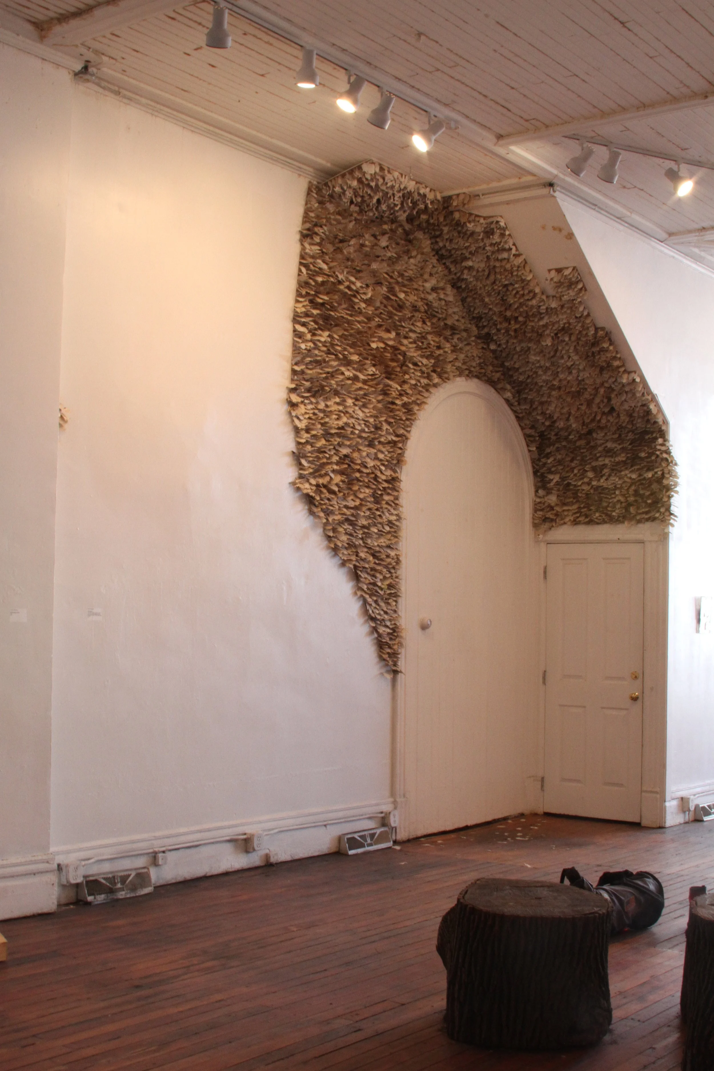  Hibernaculum  discarded books and mixed media  2011 